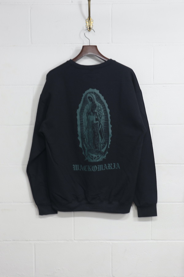 CREW NECK SWEAT SHIRT ( TYPE-2 )（BLACK）