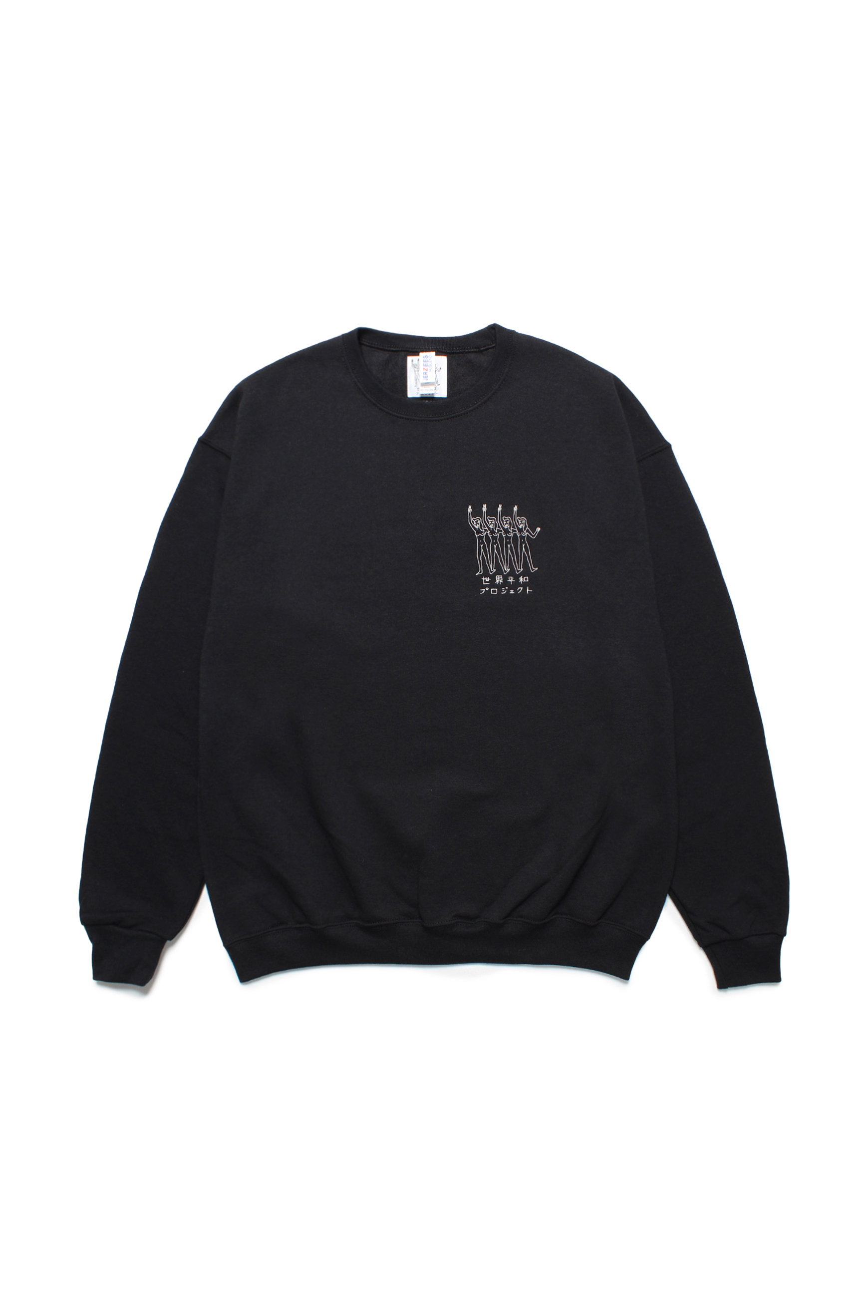 CREW NECK SWEAT SHIRT（BLACK）