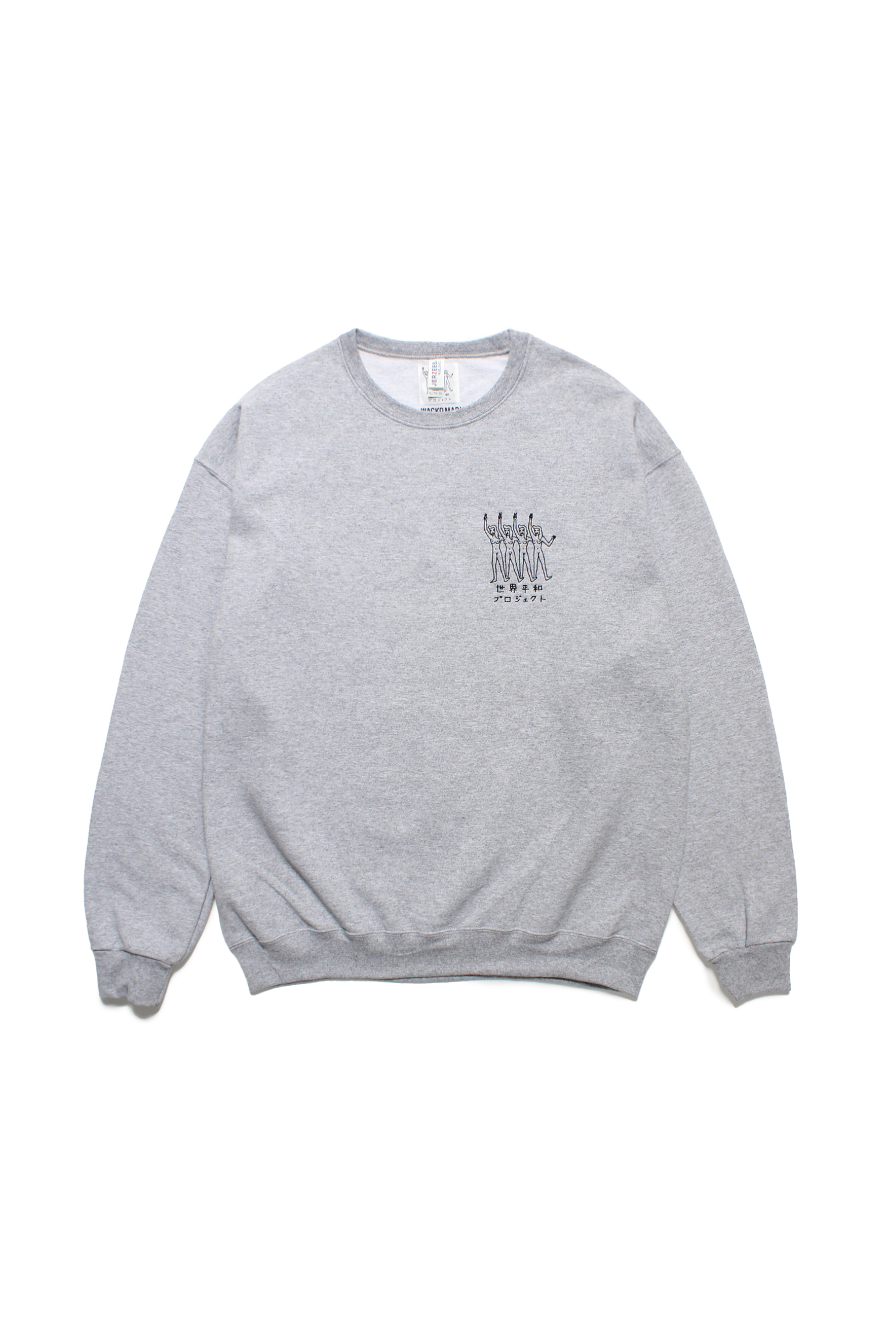 CREW NECK SWEAT SHIRT（GRAY）