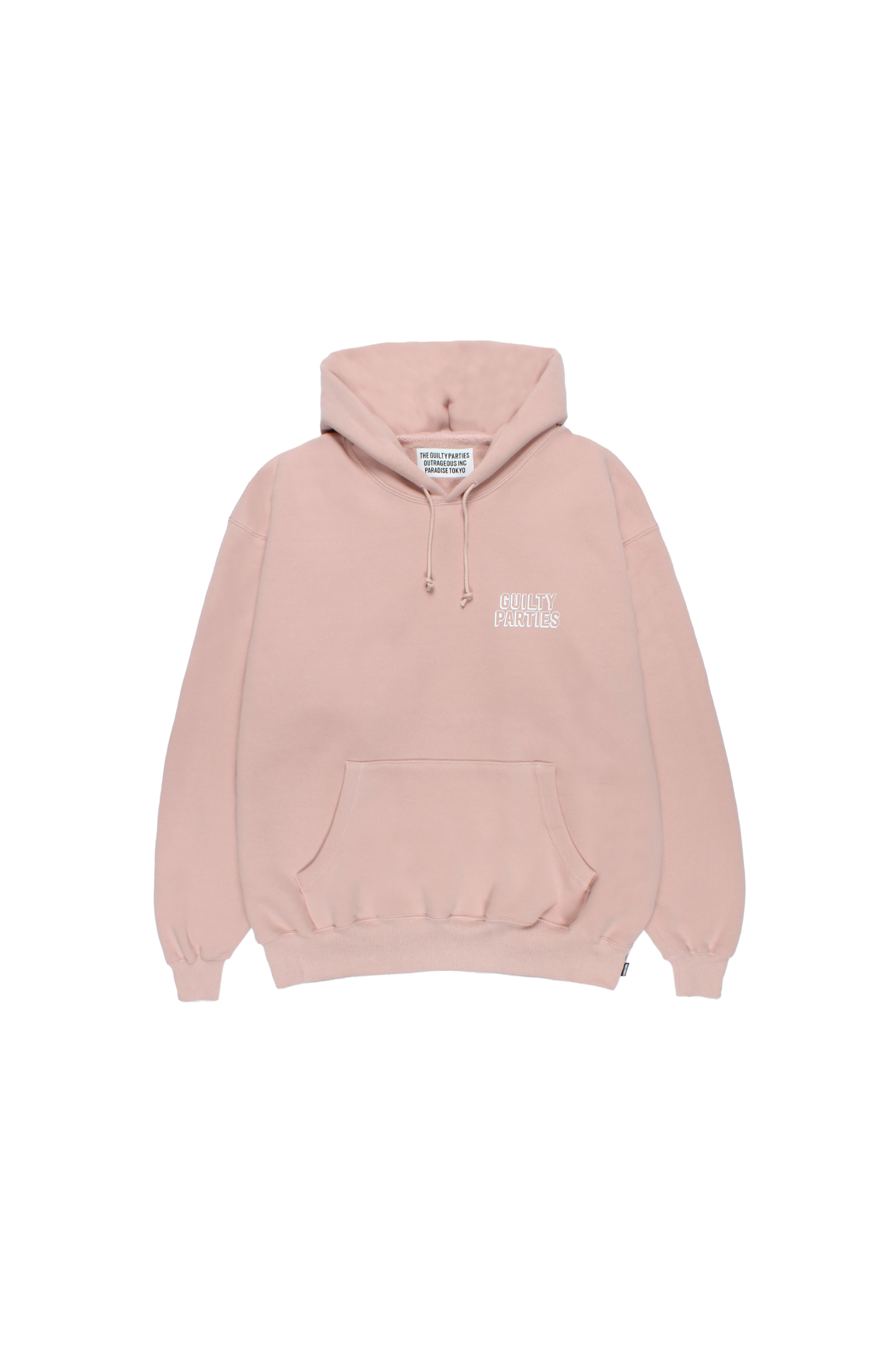 MIDDLE WEIGHT PULLOVER HOODED SWEAT SHIRT(PINK)