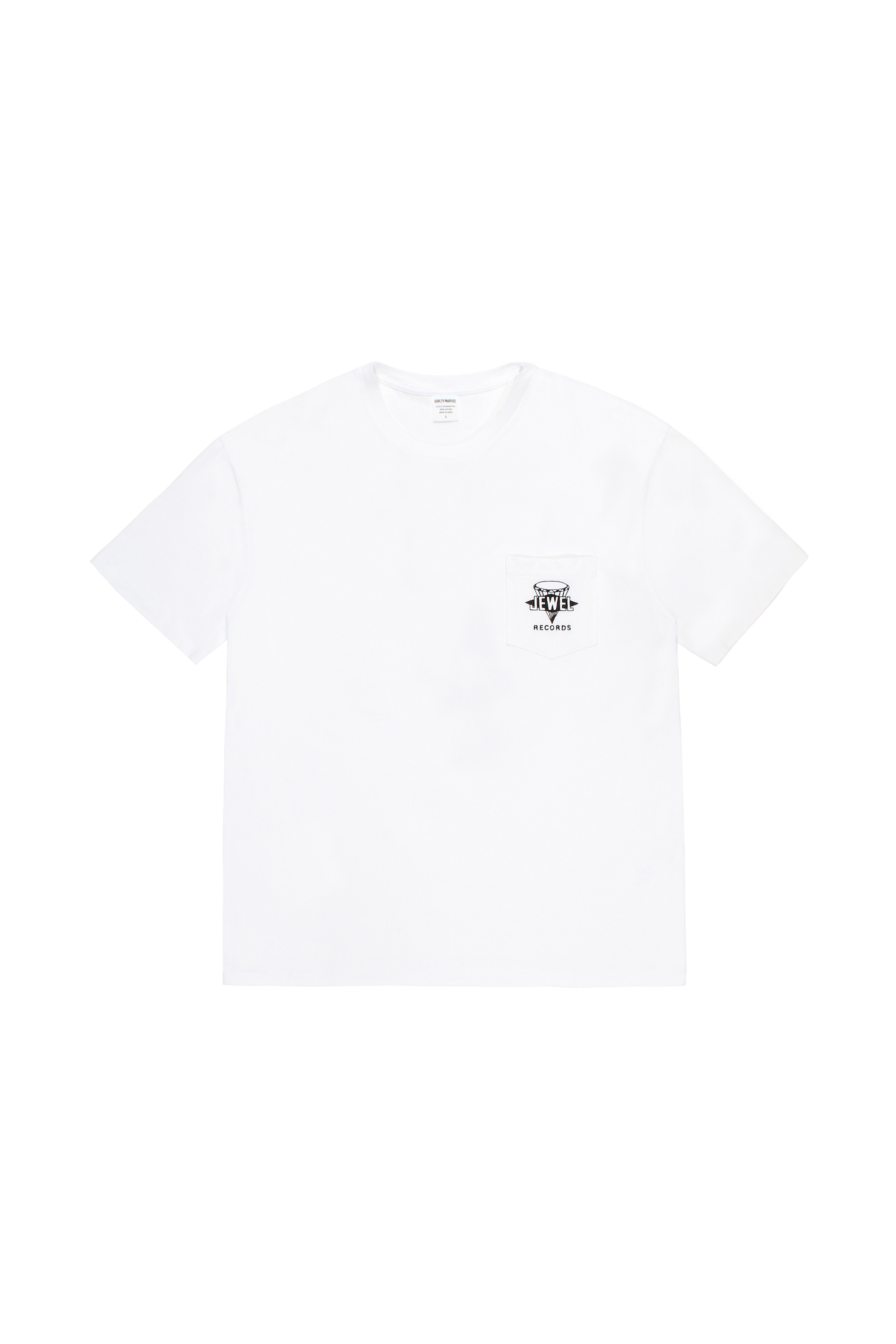 WASHED HEAVY WEIGHT CREW NECK POCKET T-SHIRT(WHITE)