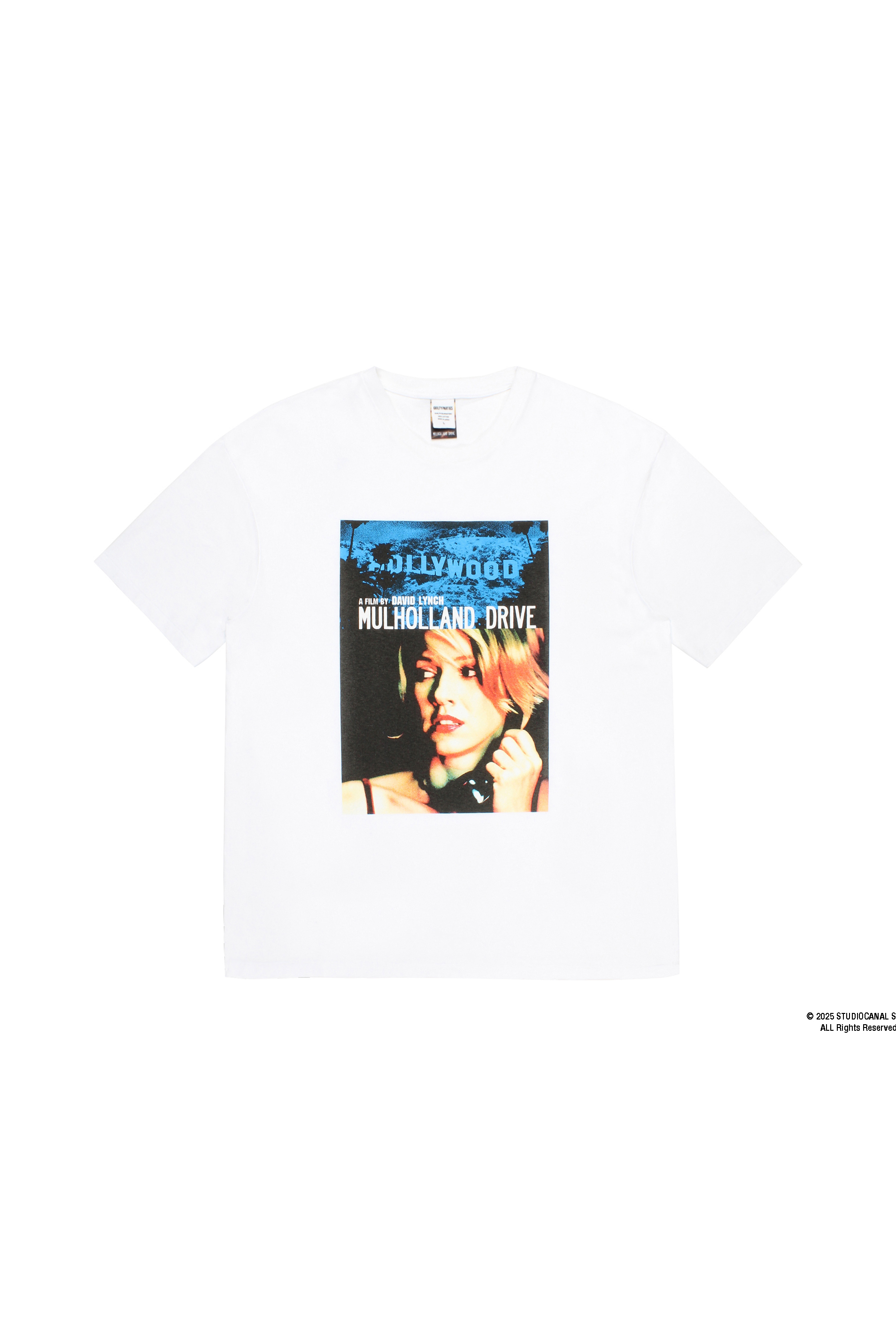 MULHOLLAND DRIVE / WASHED HEAVY WEIGHT CREW NECK T-SHIRT ( TYPE-2 )(WHITE)