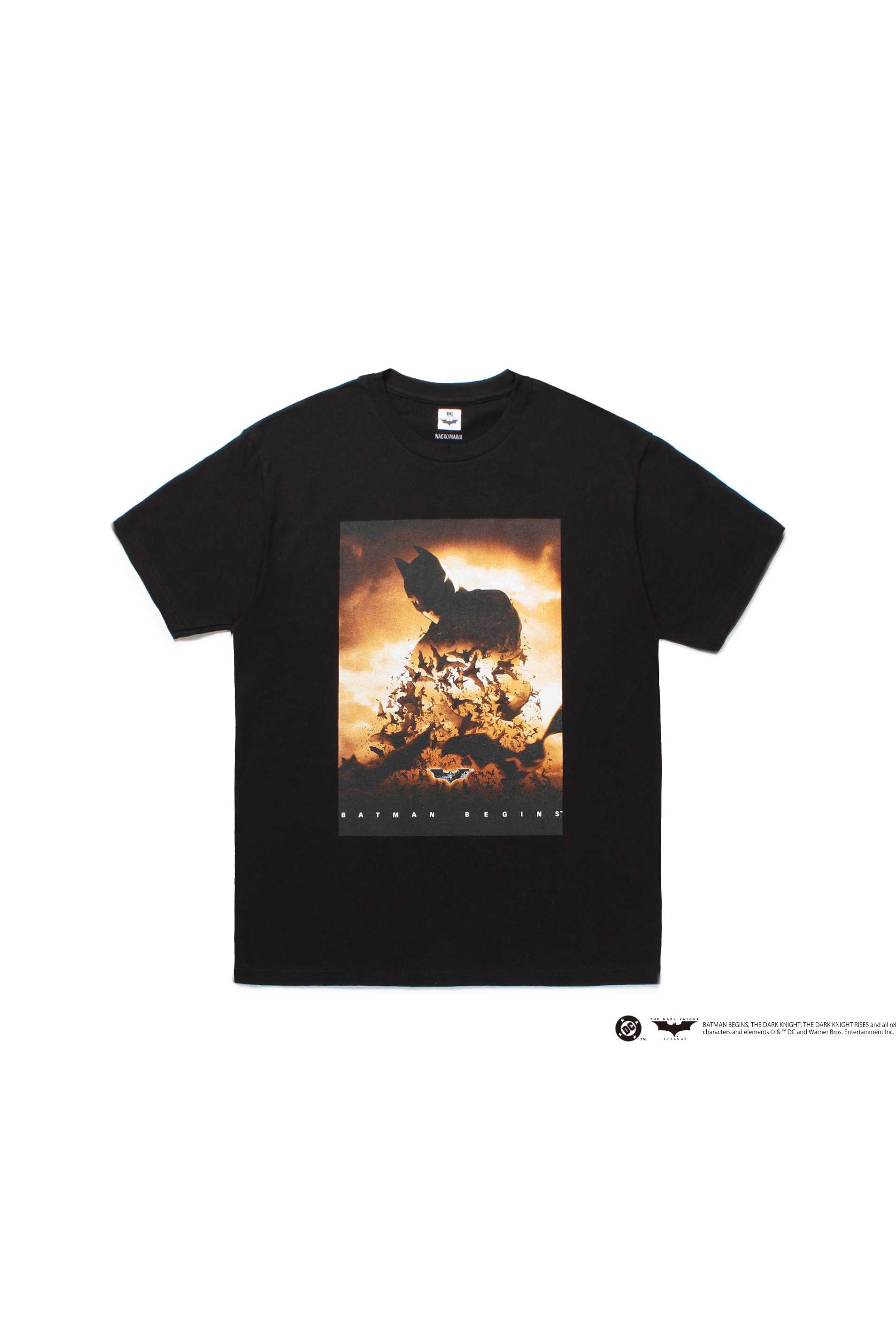 THE DARK KNIGHT TRILOGY / CREW NECK T-SHIRT ( TYPE-1 )（BLACK）