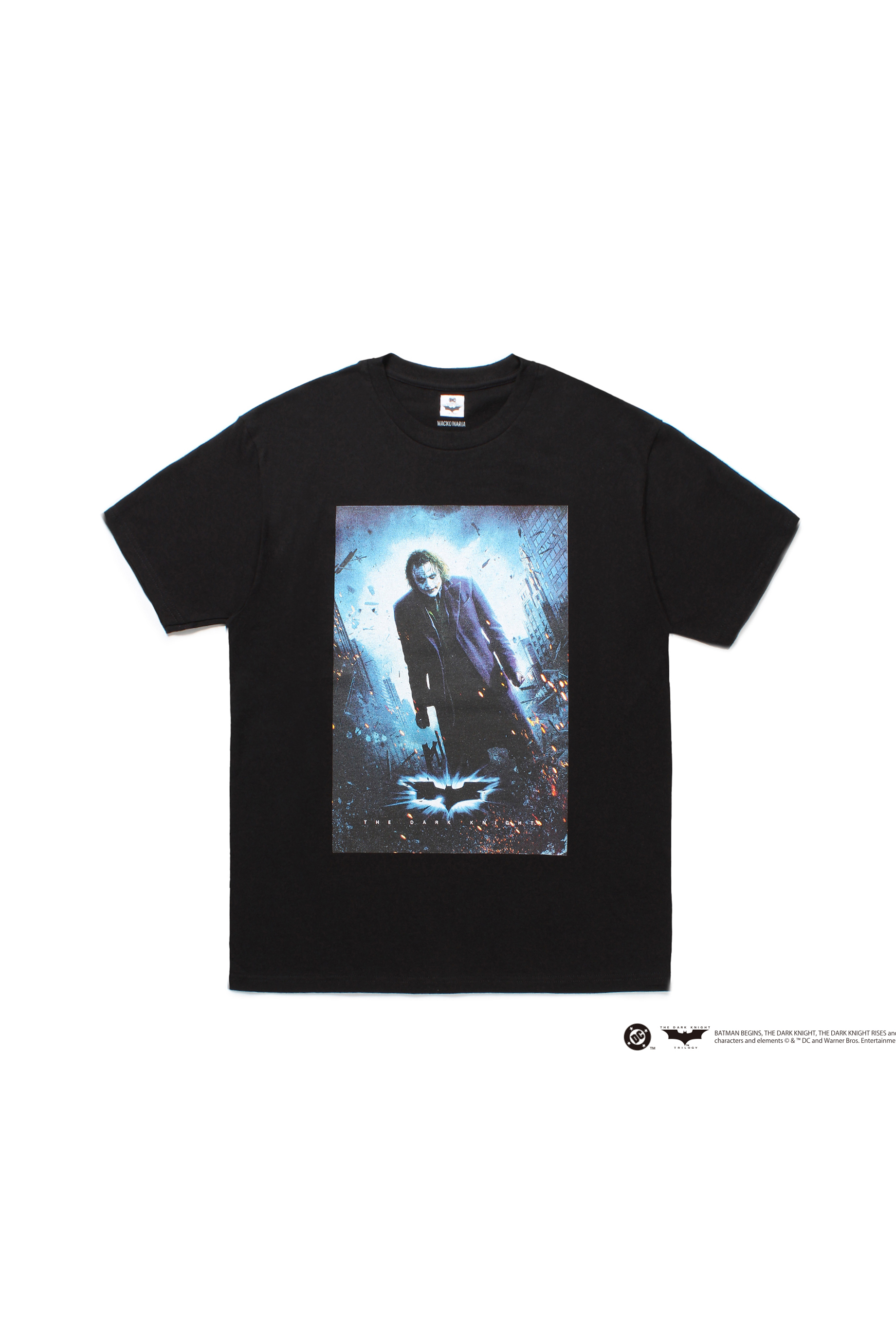 THE DARK KNIGHT TRILOGY / CREW NECK T-SHIRT ( TYPE-3 )（BLACK）