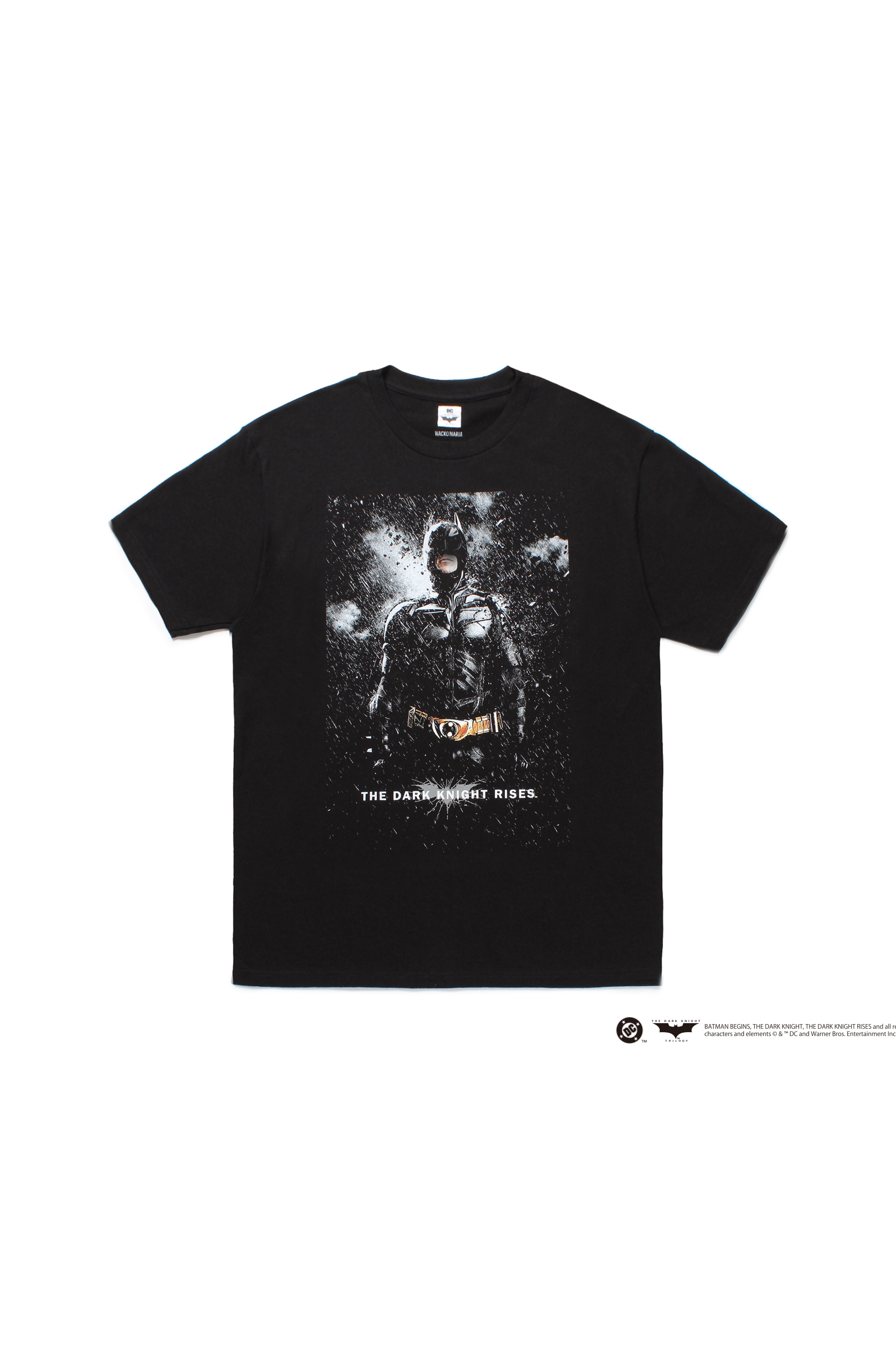 THE DARK KNIGHT TRILOGY / CREW NECK T-SHIRT ( TYPE-6 )（BLACK）