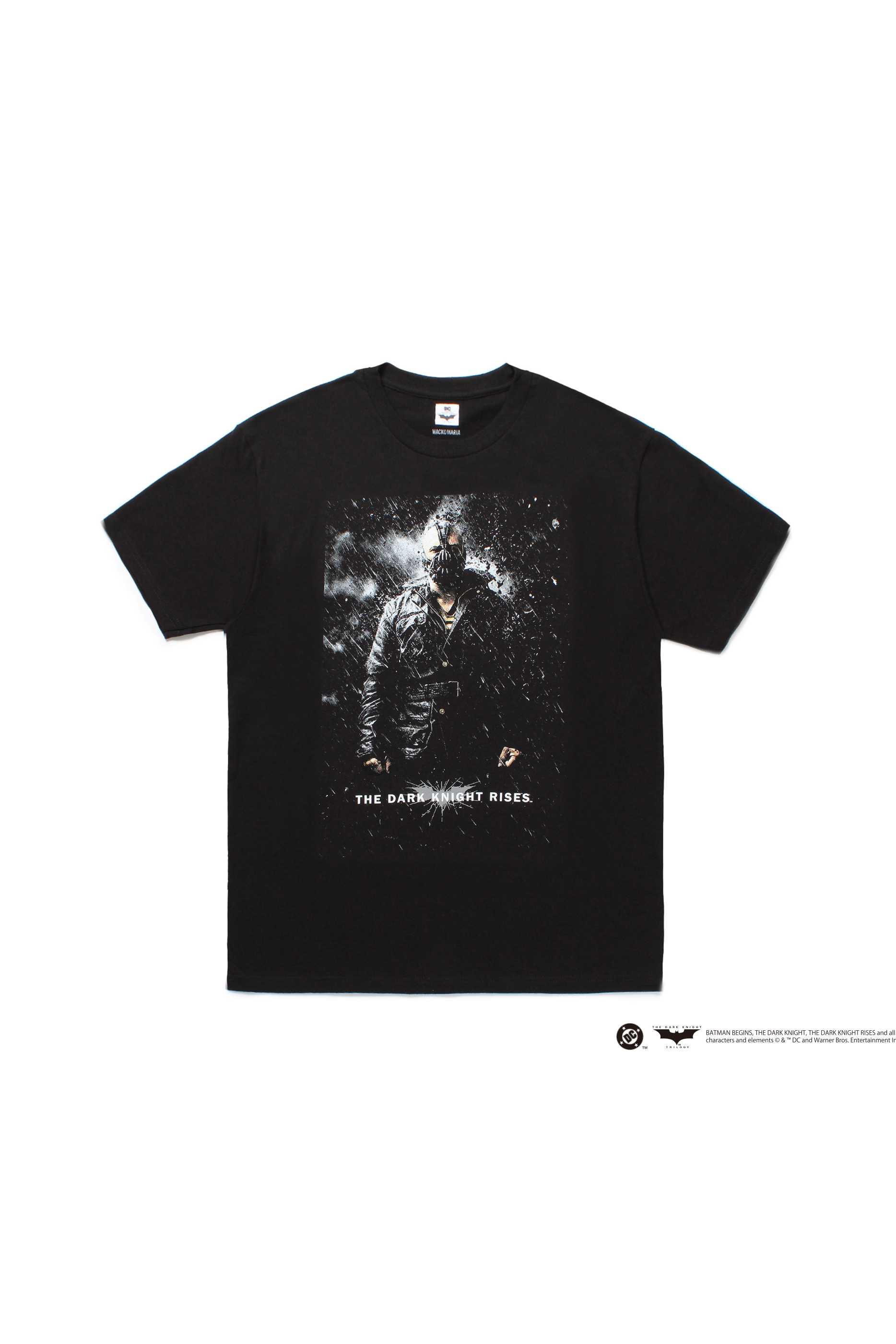 THE DARK KNIGHT TRILOGY / CREW NECK T-SHIRT ( TYPE-7 )（BLACK）