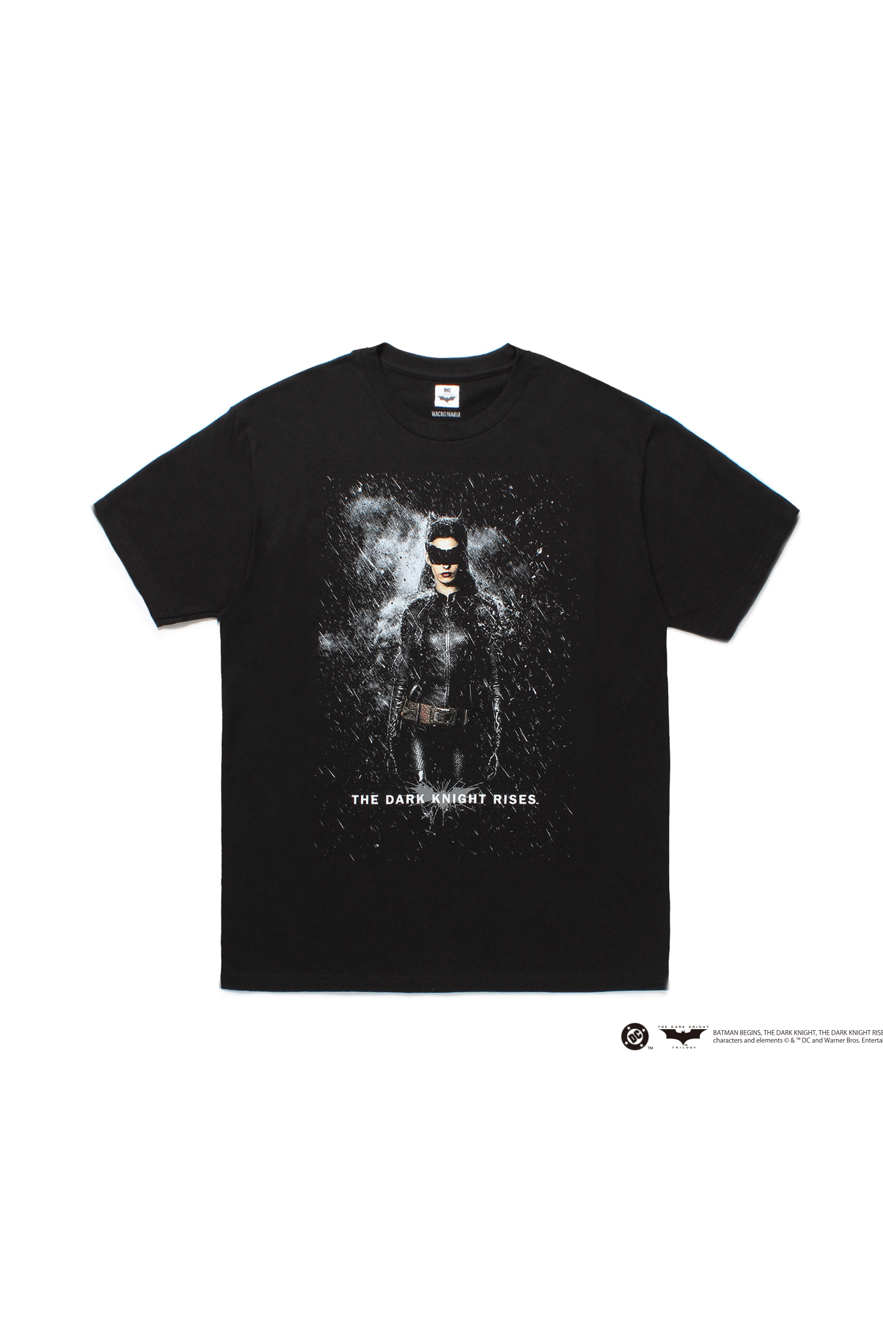 THE DARK KNIGHT TRILOGY / CREW NECK T-SHIRT ( TYPE-8 )（BLACK）