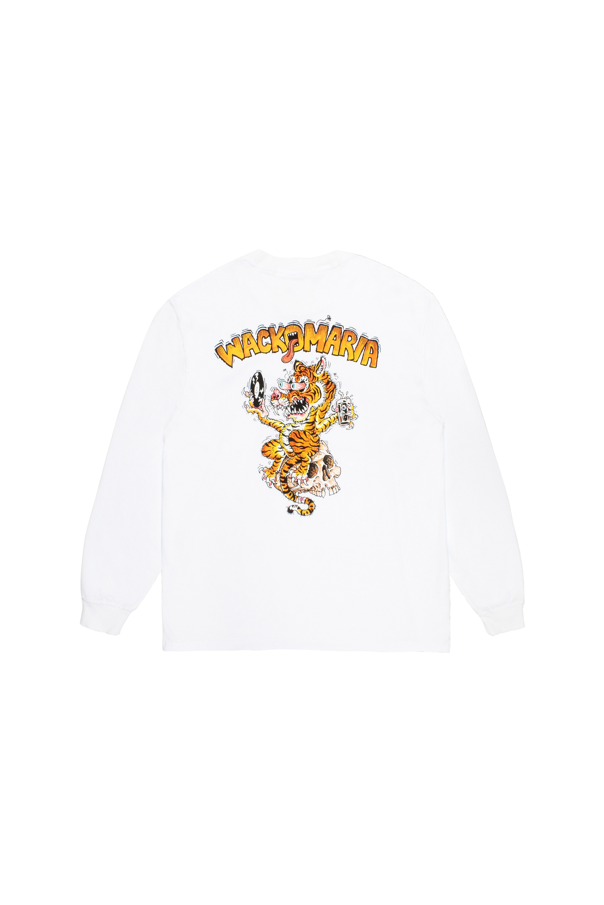 TIM LEHI / WASHED HEAVY WEIGHT CREW NECK LONG SLEEVE T-SHIRT ( TYPE-1 )(WHITE)