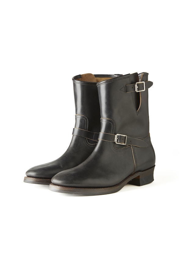 “The Engineer” ARTISAN LEATHER ENGINEER BOOTS（BLACK BROWN HORSE BUTT）