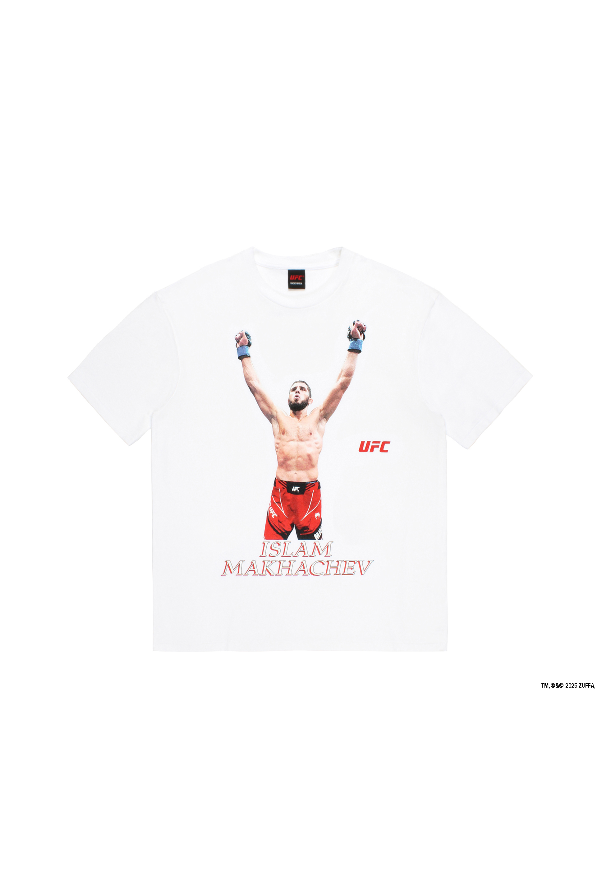 UFC / WASHED HEAVY WEIGHT CREW NECK T-SHIRT ( TYPE-1 )（WHITE）