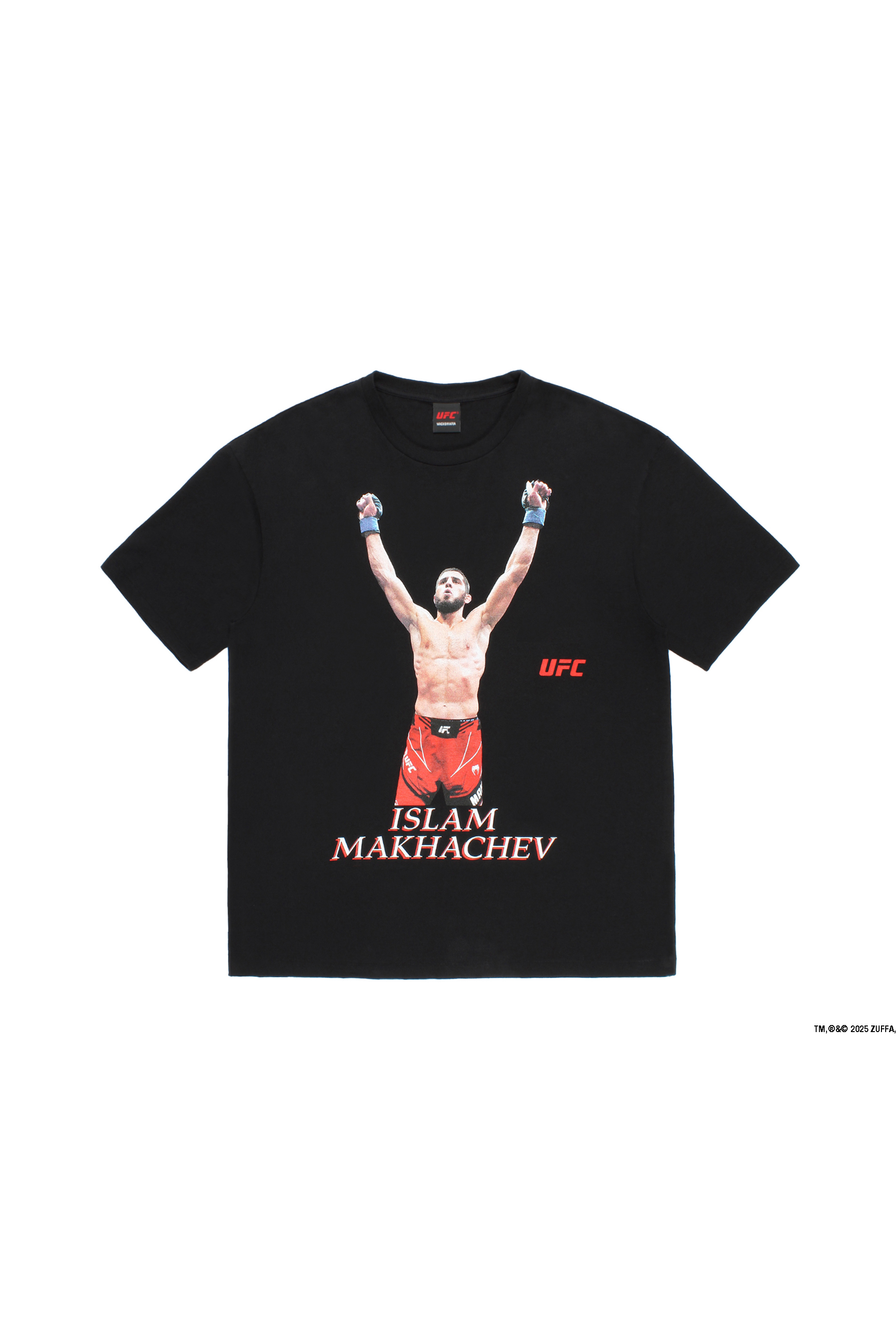 UFC / WASHED HEAVY WEIGHT CREW NECK T-SHIRT ( TYPE-1 )（BLACK）