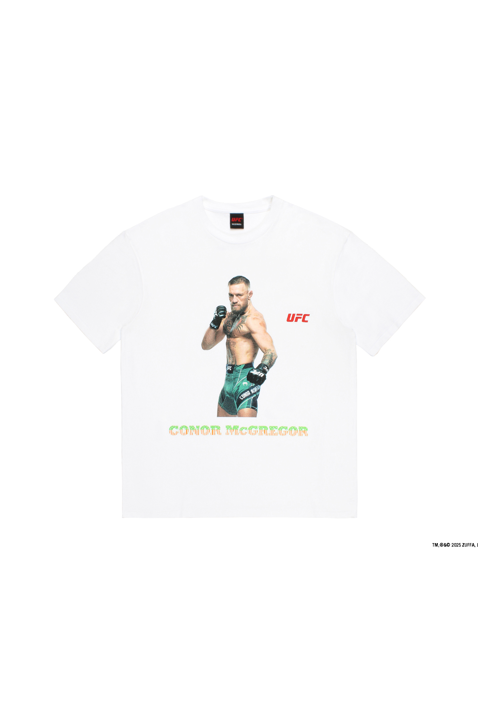 UFC / WASHED HEAVY WEIGHT CREW NECK T-SHIRT ( TYPE-2 )（WHITE）