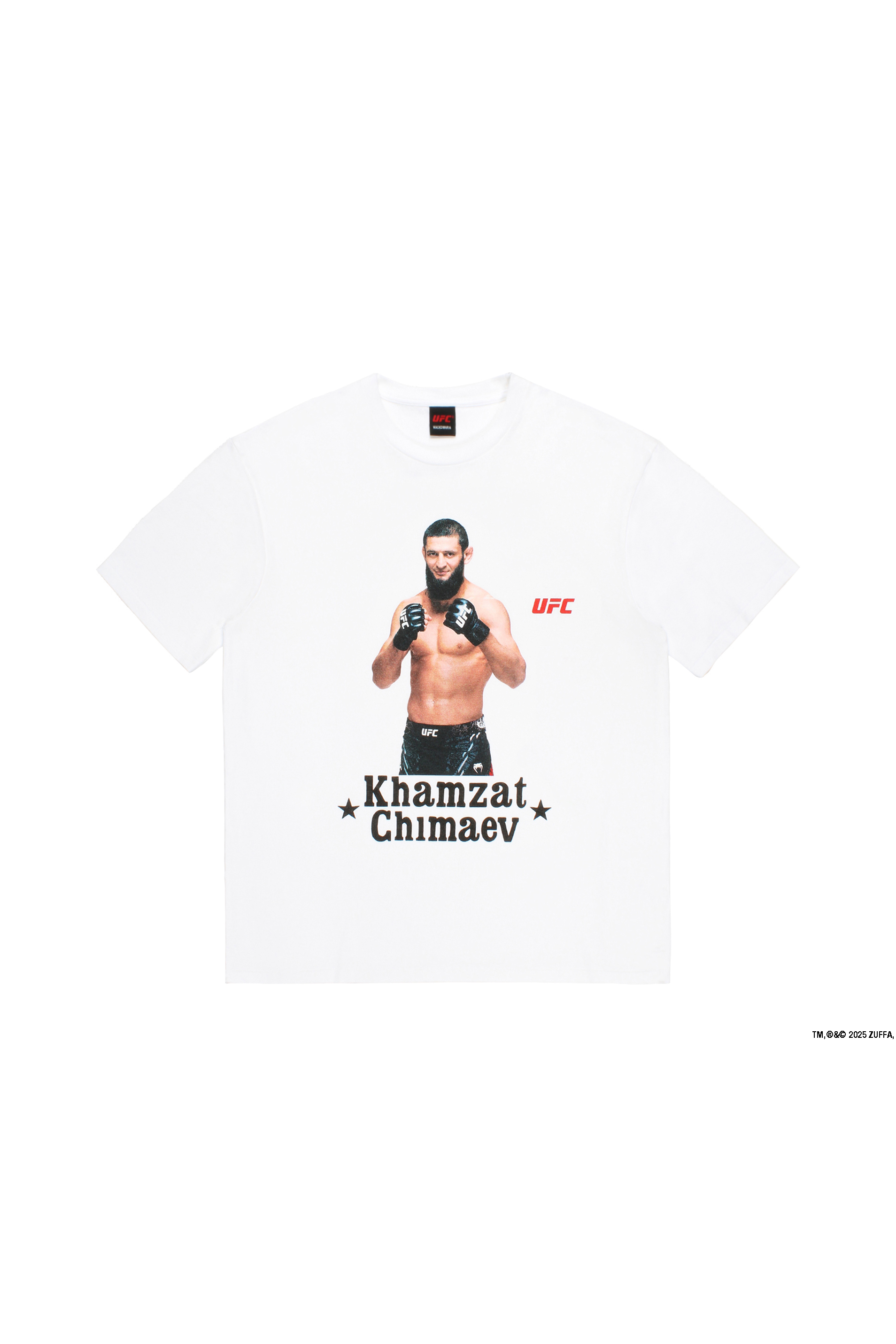 UFC / WASHED HEAVY WEIGHT CREW NECK T-SHIRT ( TYPE-3 )（WHITE）