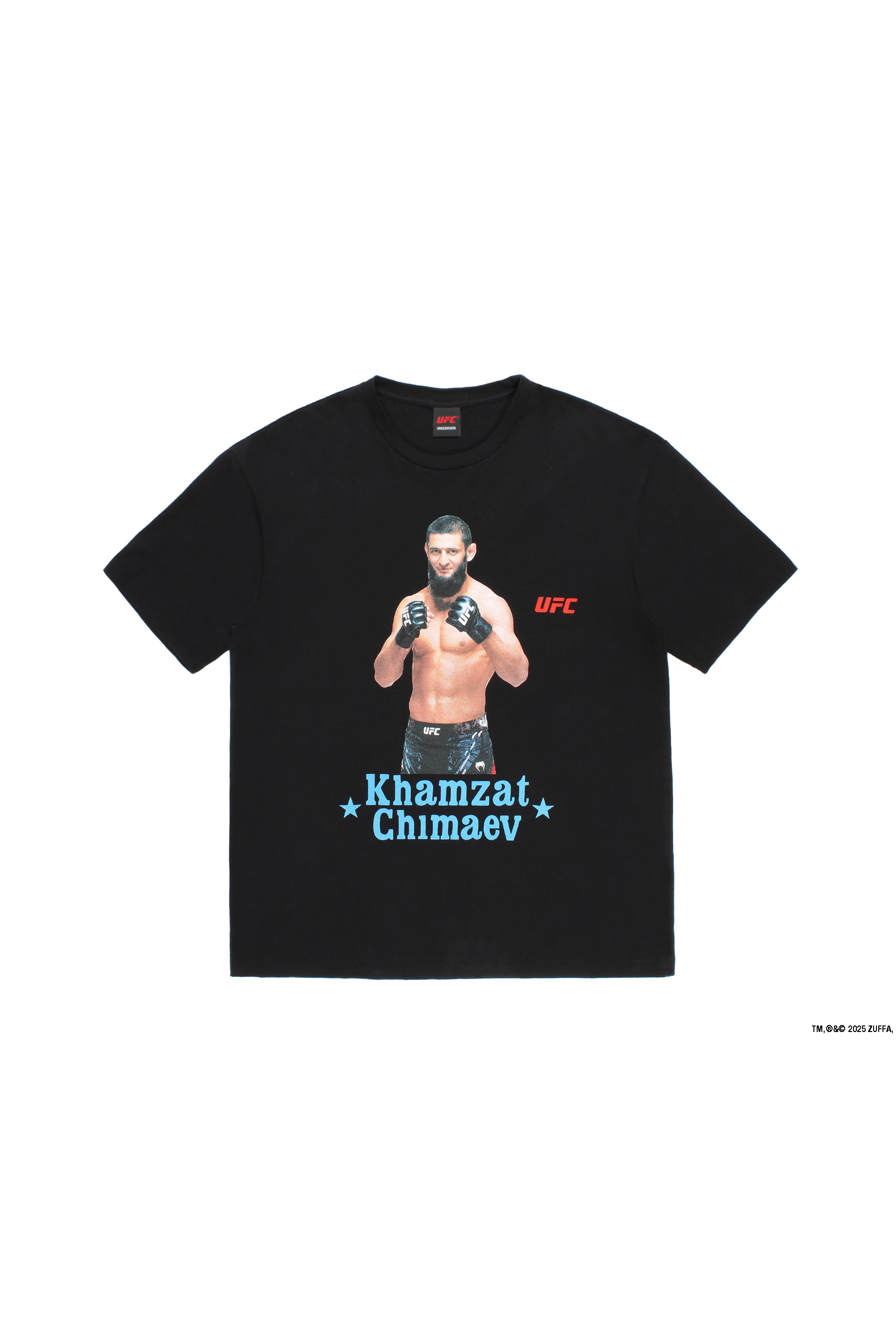 UFC / WASHED HEAVY WEIGHT CREW NECK T-SHIRT ( TYPE-3 )（BLACK）