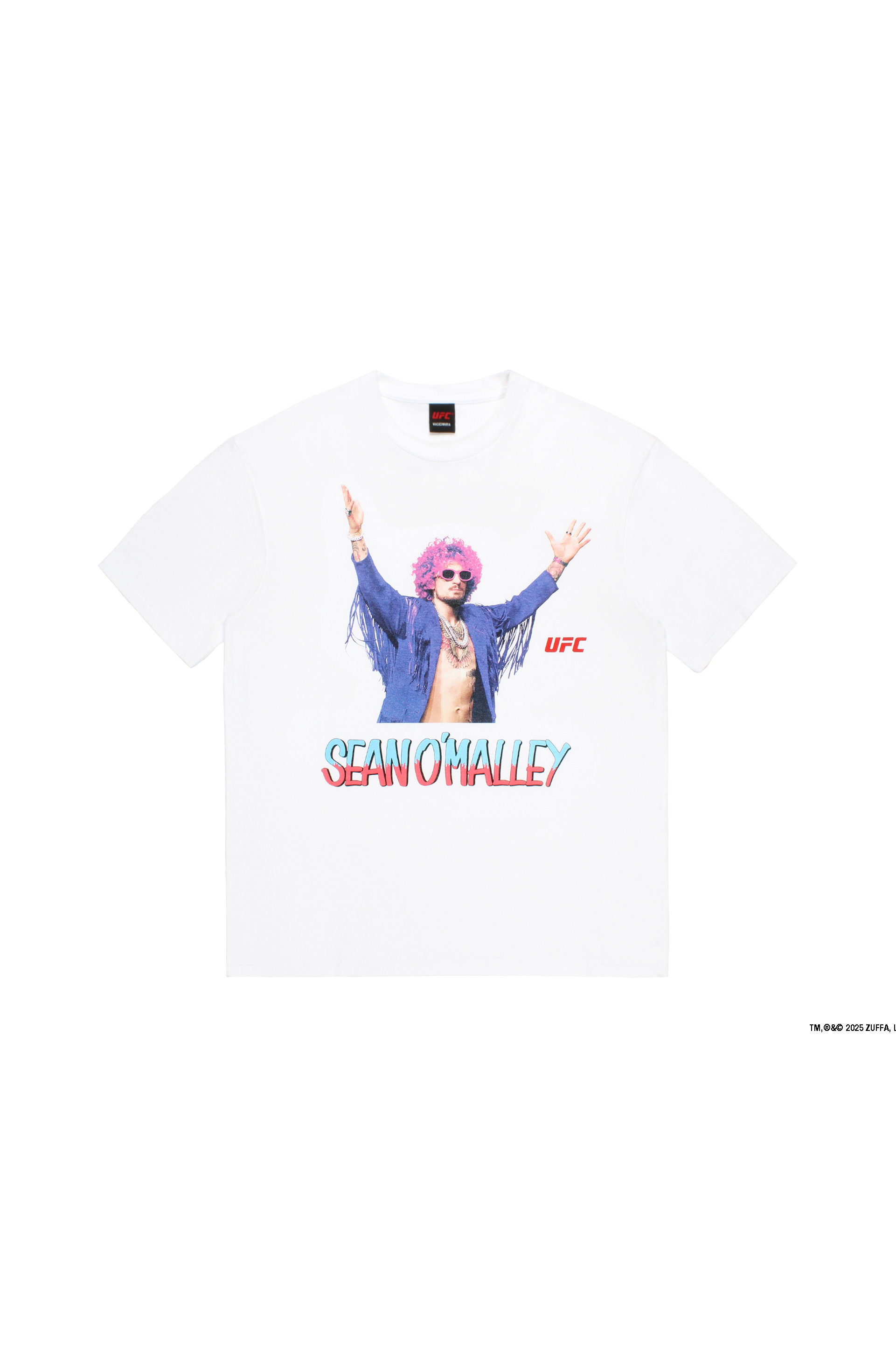 UFC / WASHED HEAVY WEIGHT CREW NECK T-SHIRT ( TYPE-4 )（WHITE）