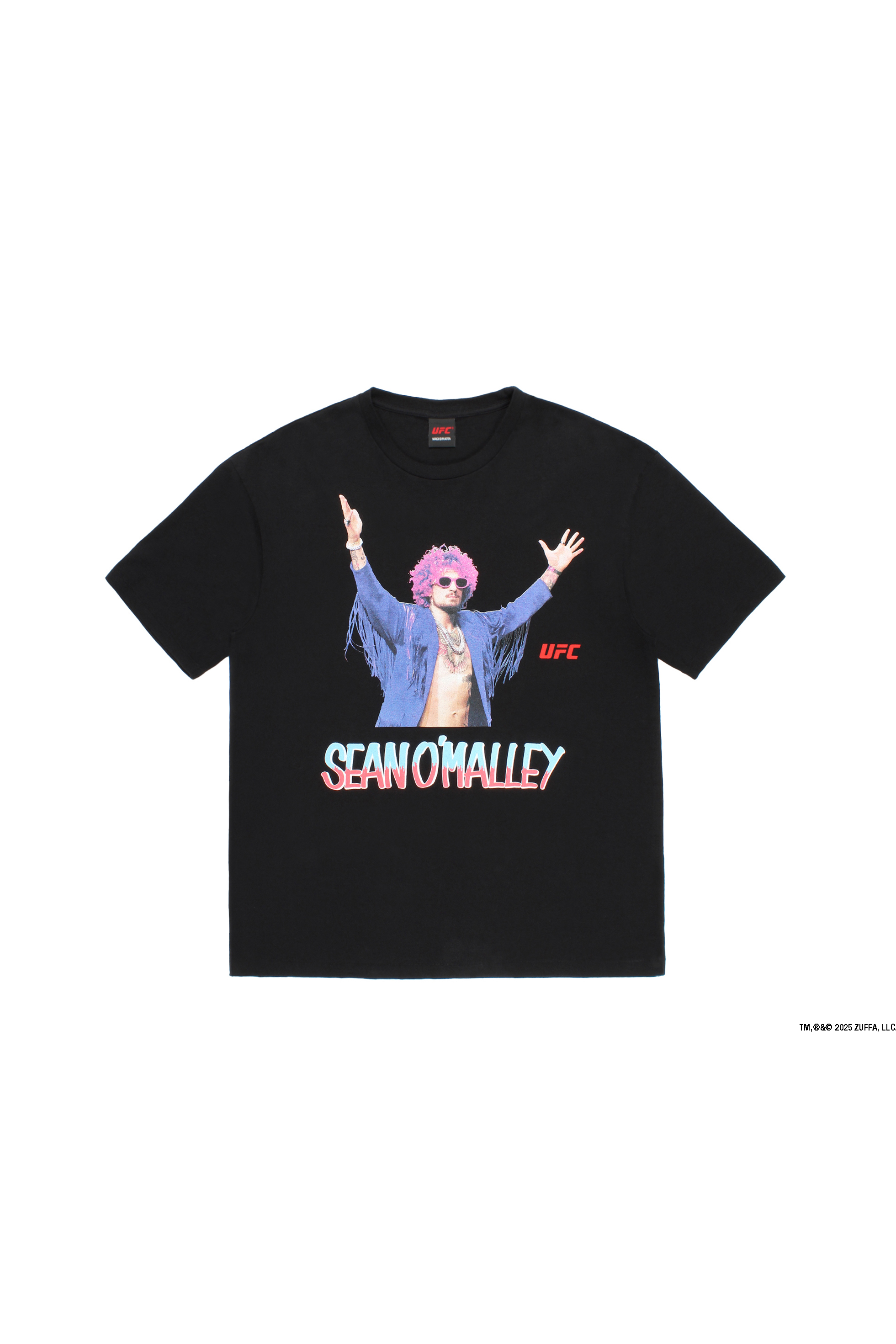 UFC / WASHED HEAVY WEIGHT CREW NECK T-SHIRT ( TYPE-4 )（BLACK）