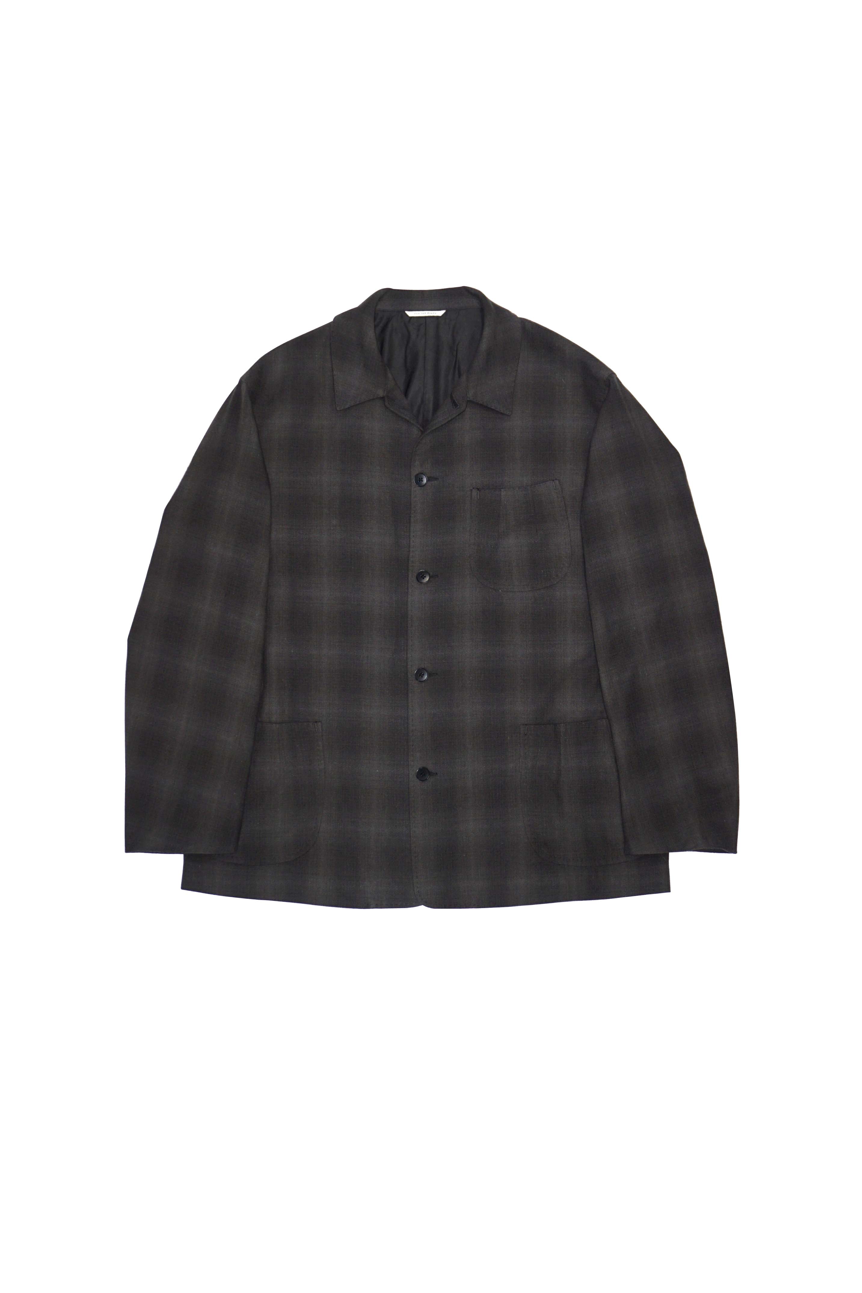 FANCY-POCKET NASSOW JACKET（GRAPHITE PLAID）