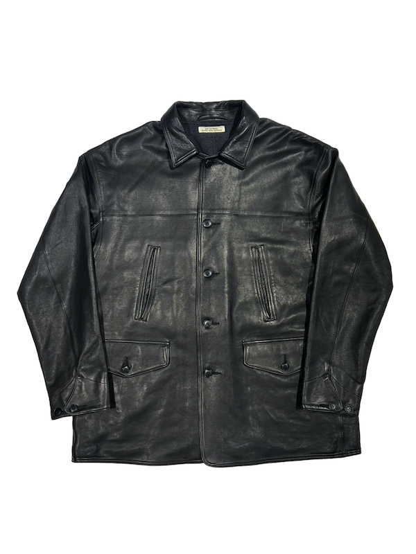 STUNNING CALF AUTOMOBILE COAT（ONYX BLACK）