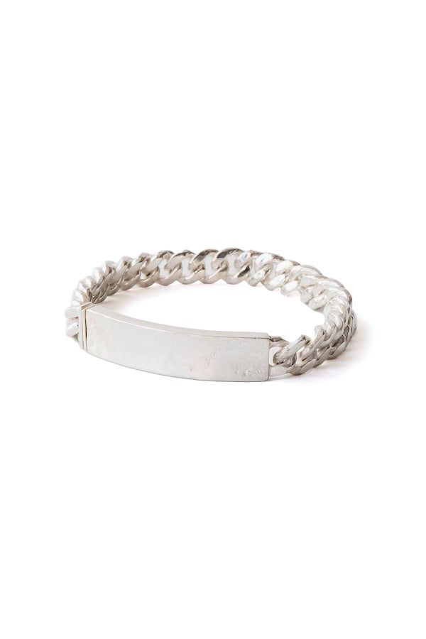 RUBENS (ID BRACELET)（SILVER/WHITE FINISH）