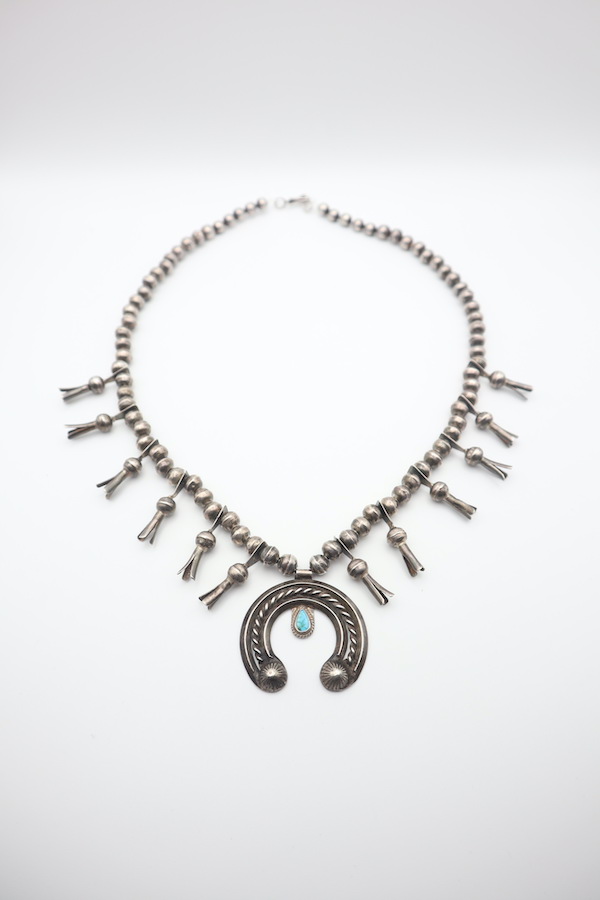Vintage Squash Blossom Naja Necklace 30s~40s