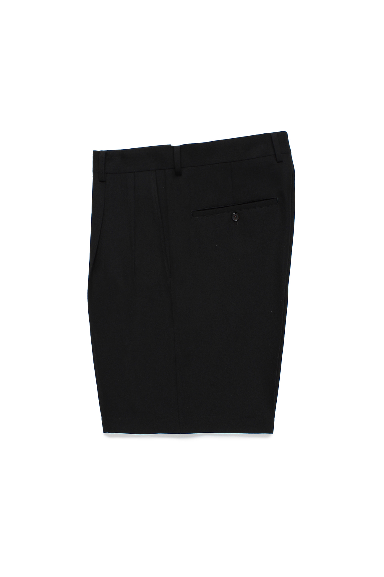 DOUBLE PLEATED SHORT TROUSERS ( TYPE-2 )（BLACK）
