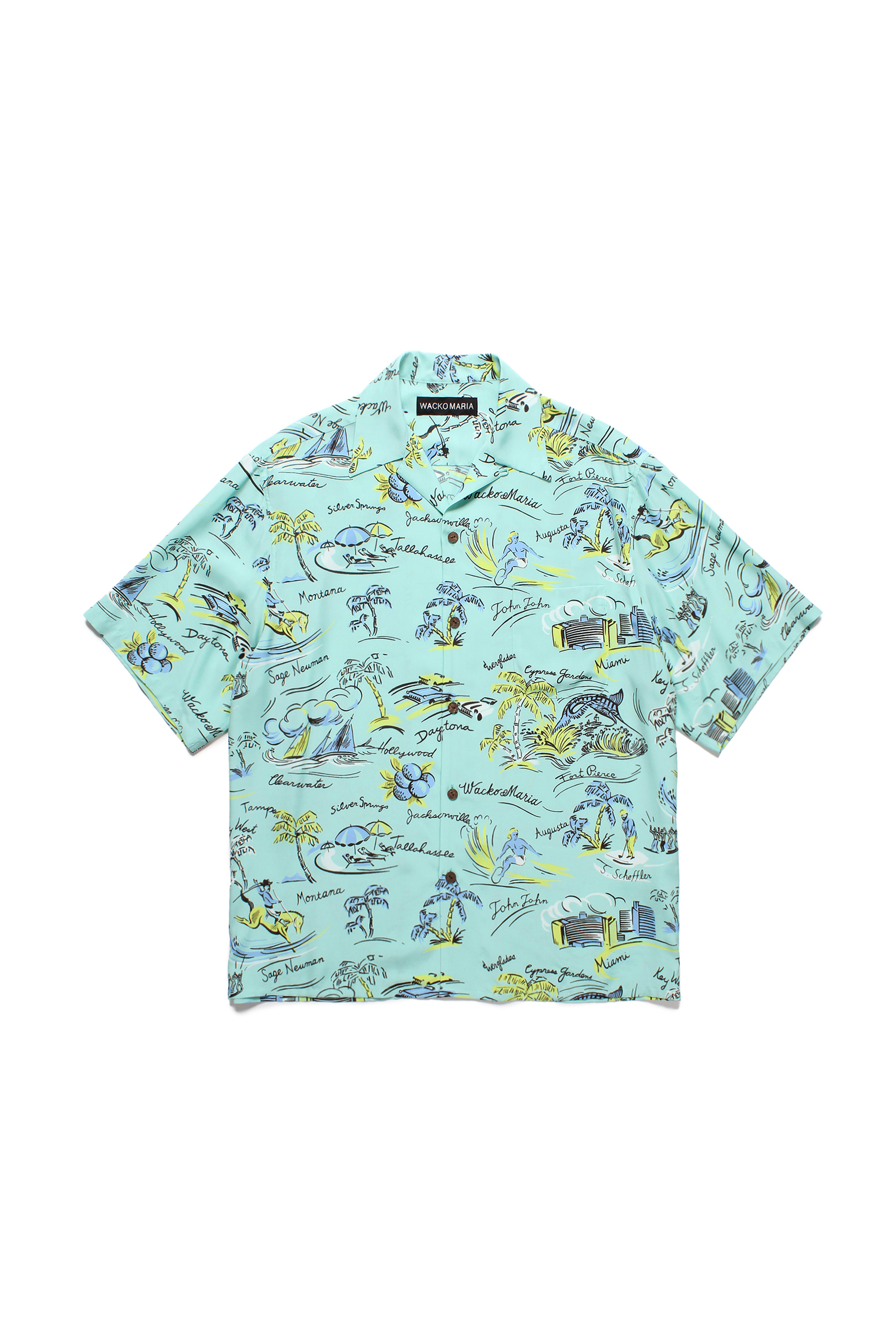 HAWAIIAN SHIRT S/S ( TYPE-2 )（MINT）
