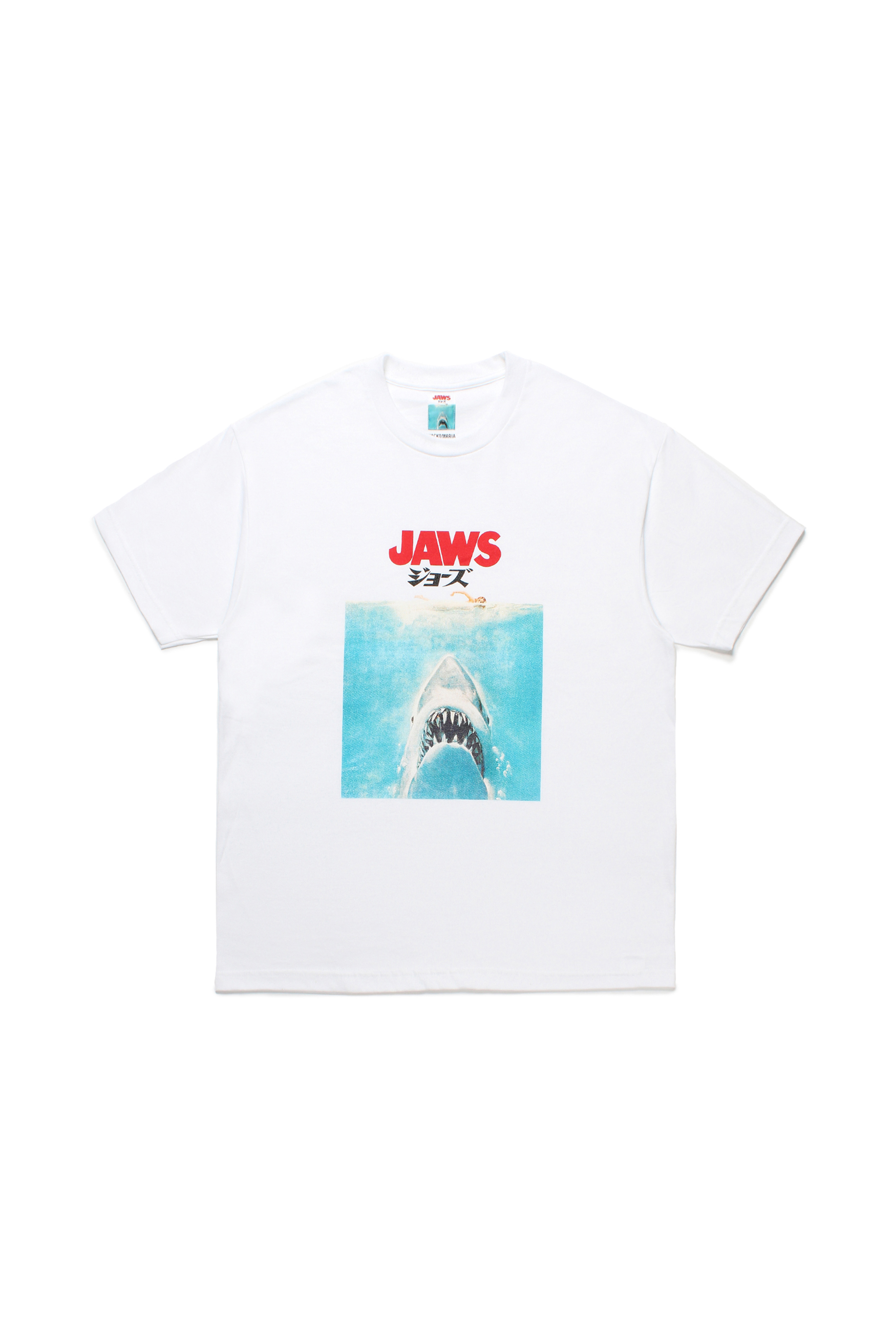 JAWS / CREW NECK T-SHIRT（WHITE）