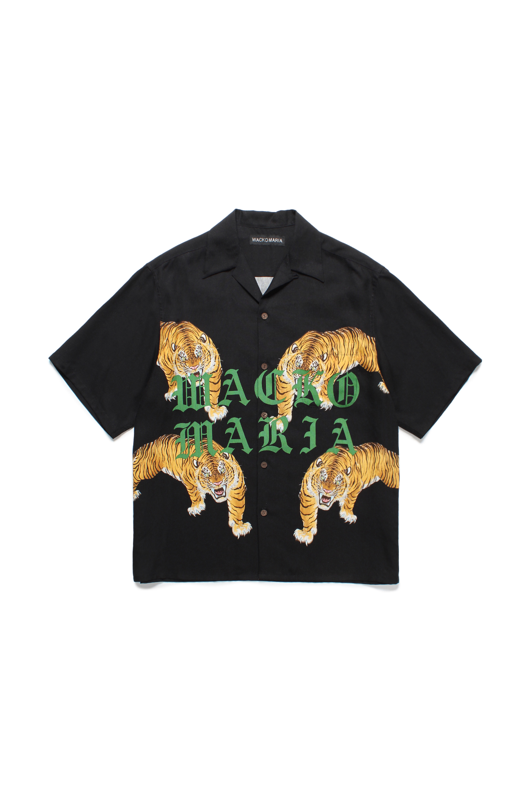 HAWAIIAN SHIRT S/S ( TYPE-7 )（BLACK）