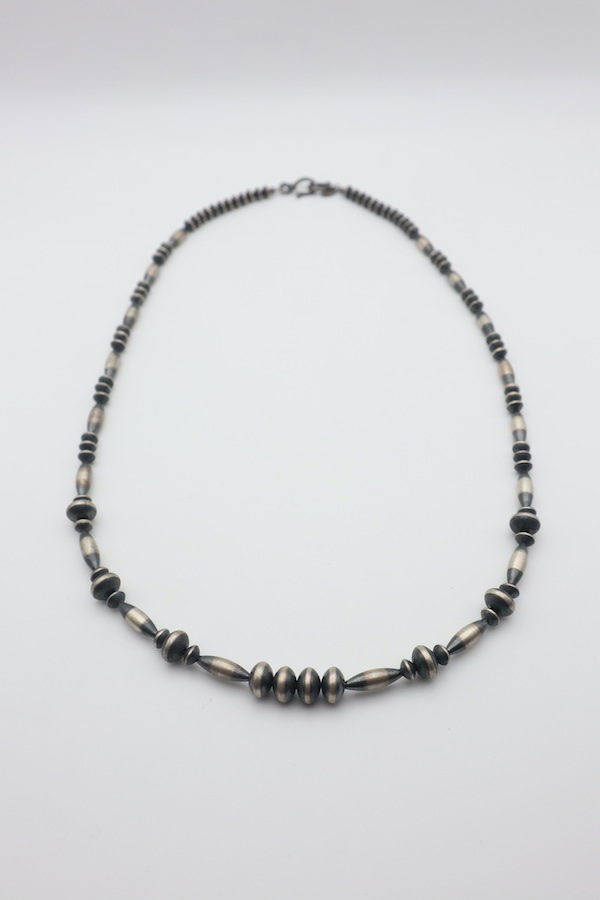Navajo Pearl Melon Bead Necklace (Smoked) 61cm