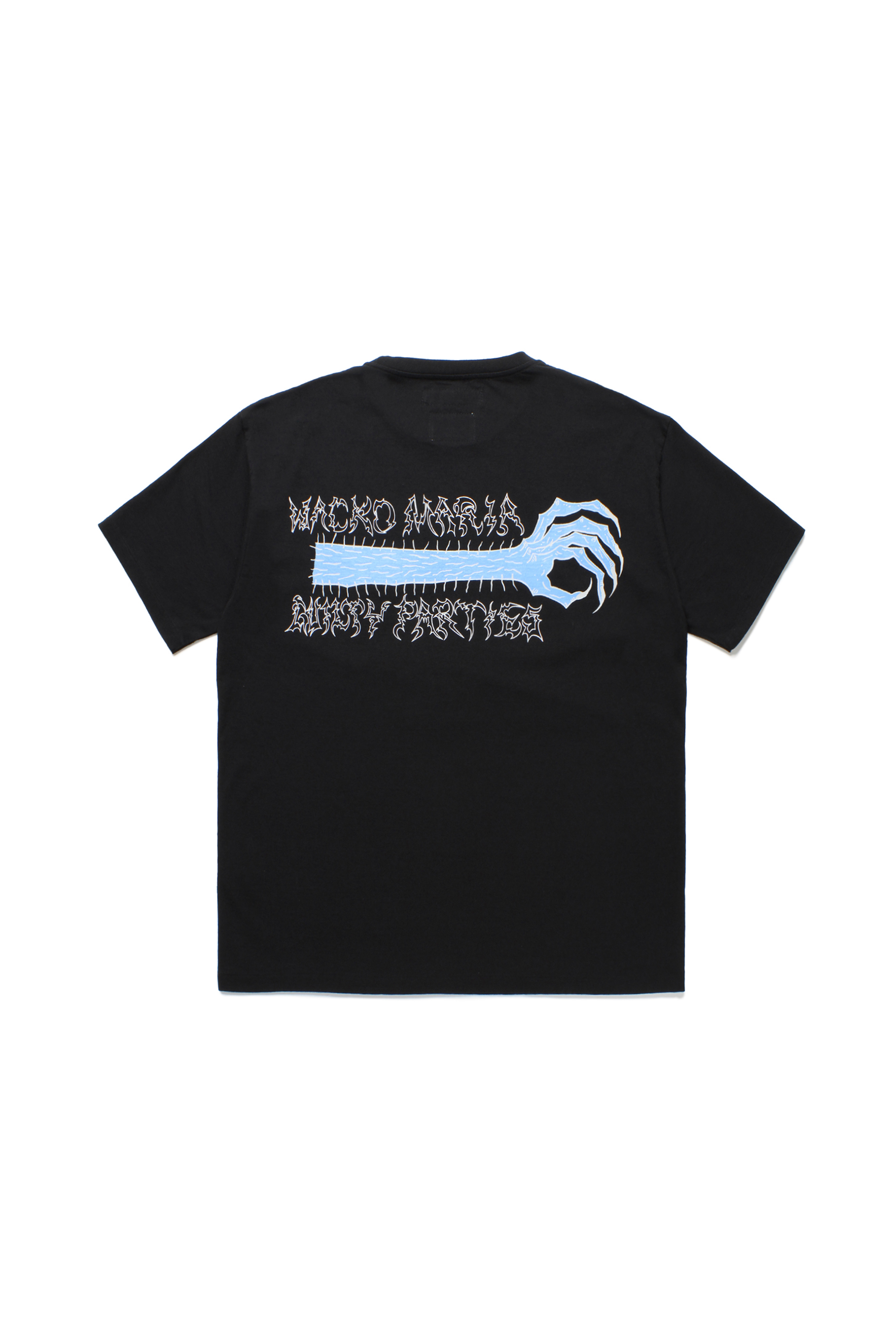 NECK FACE / WASHED HEAVY WEIGHT CREW NECK T-SHIRT ( TYPE-1 )（BLACK）