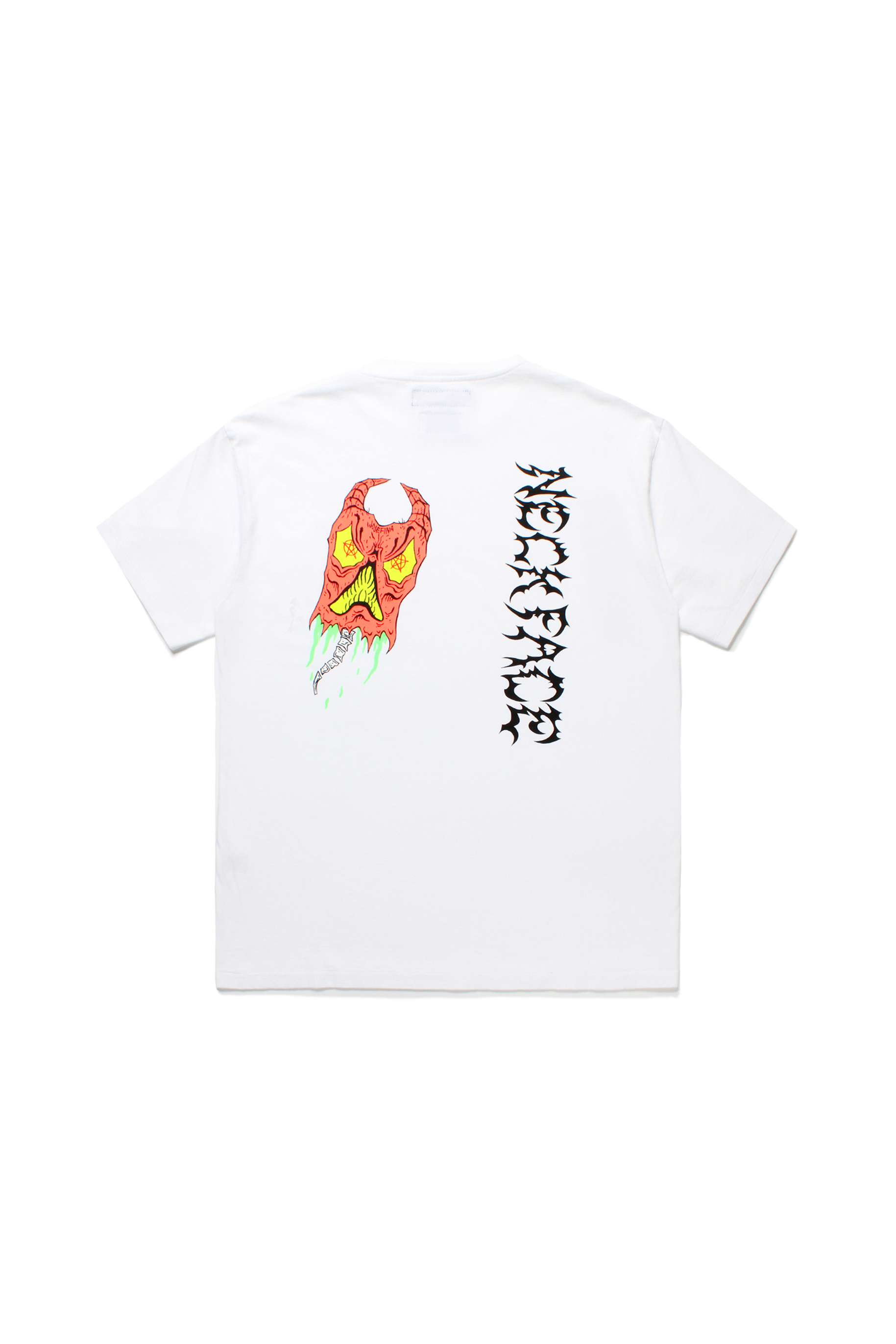 NECK FACE / WASHED HEAVY WEIGHT CREW NECK T-SHIRT ( TYPE-2 )（WHITE）