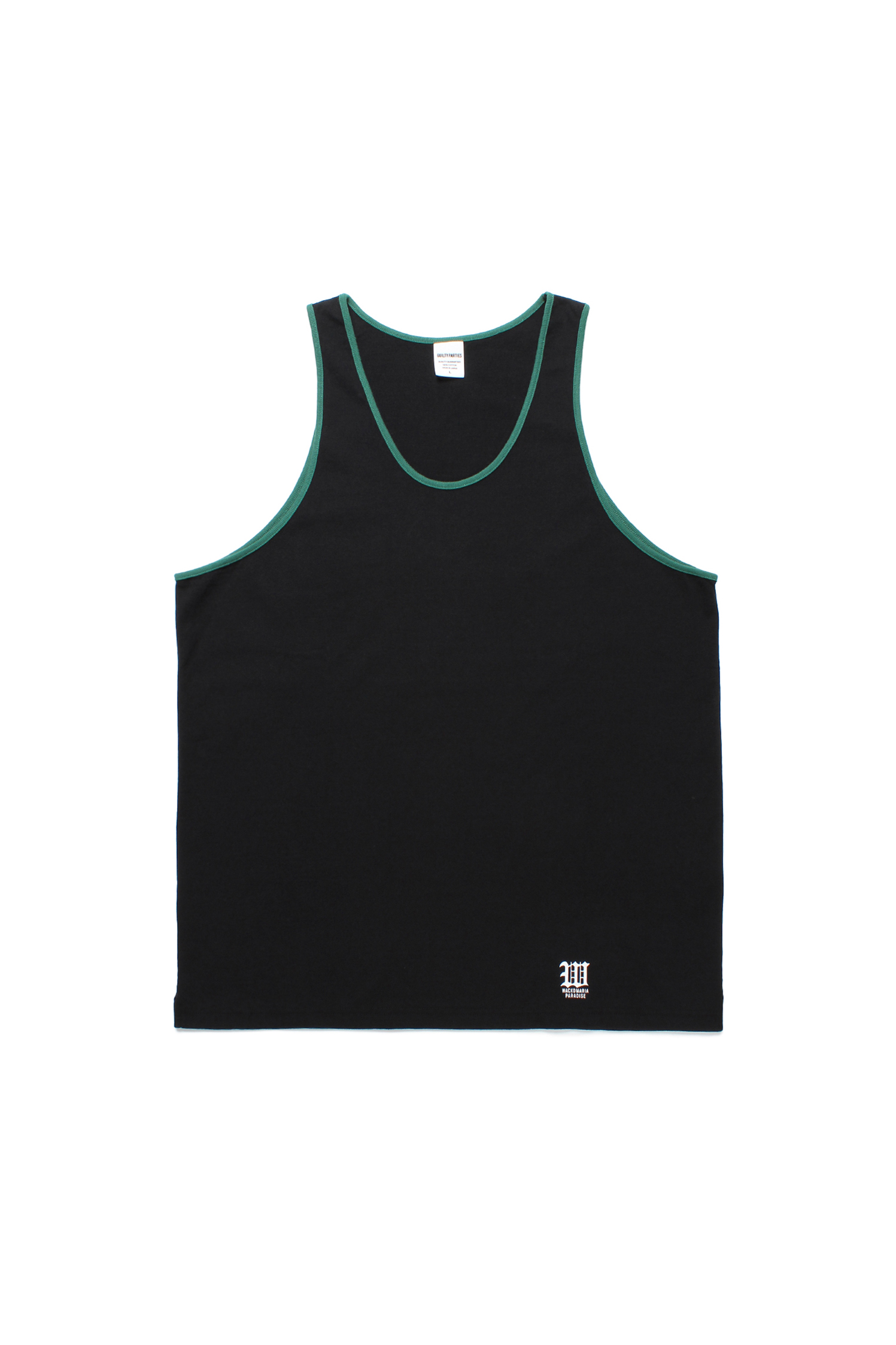 RINGER TANK TOP ( TYPE-1 )（BLACK）