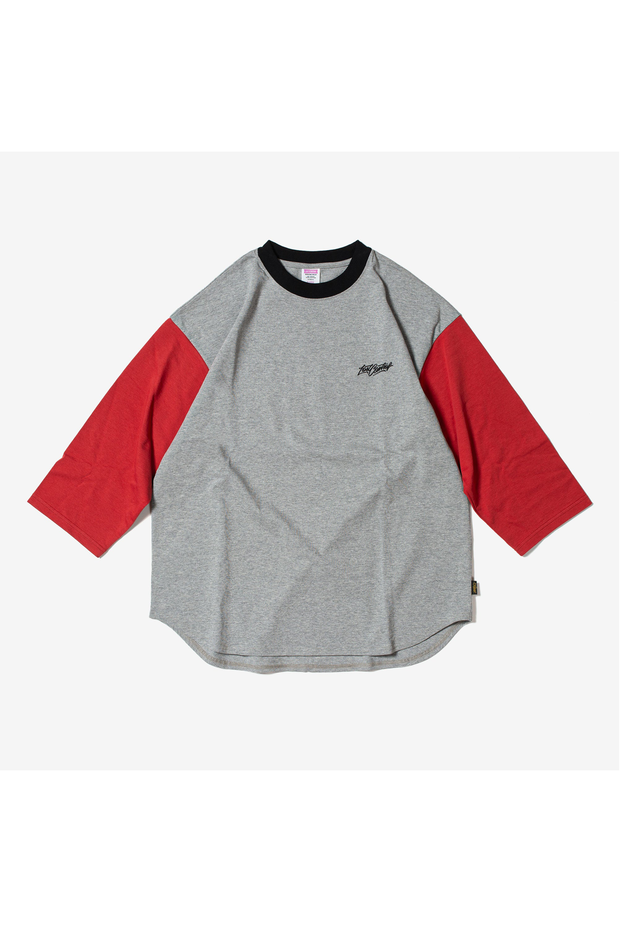 TQS Heavy Weight Base Ball Tee（HeatherGray×Red）