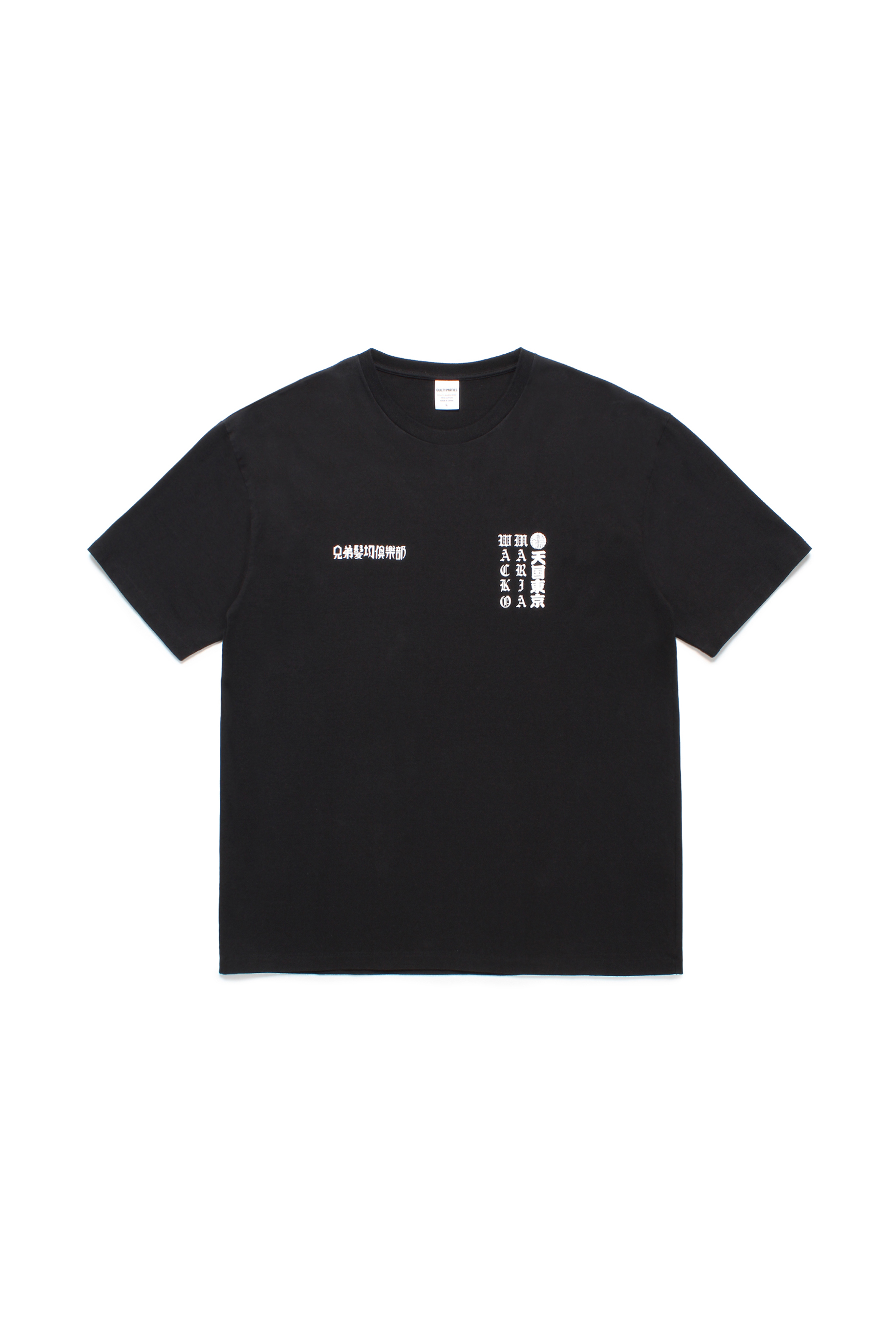 MR BROTHERS CUT CLUB / WASHED HEAVY WEIGHT CREW NECK T-SHIRT（BLACK）