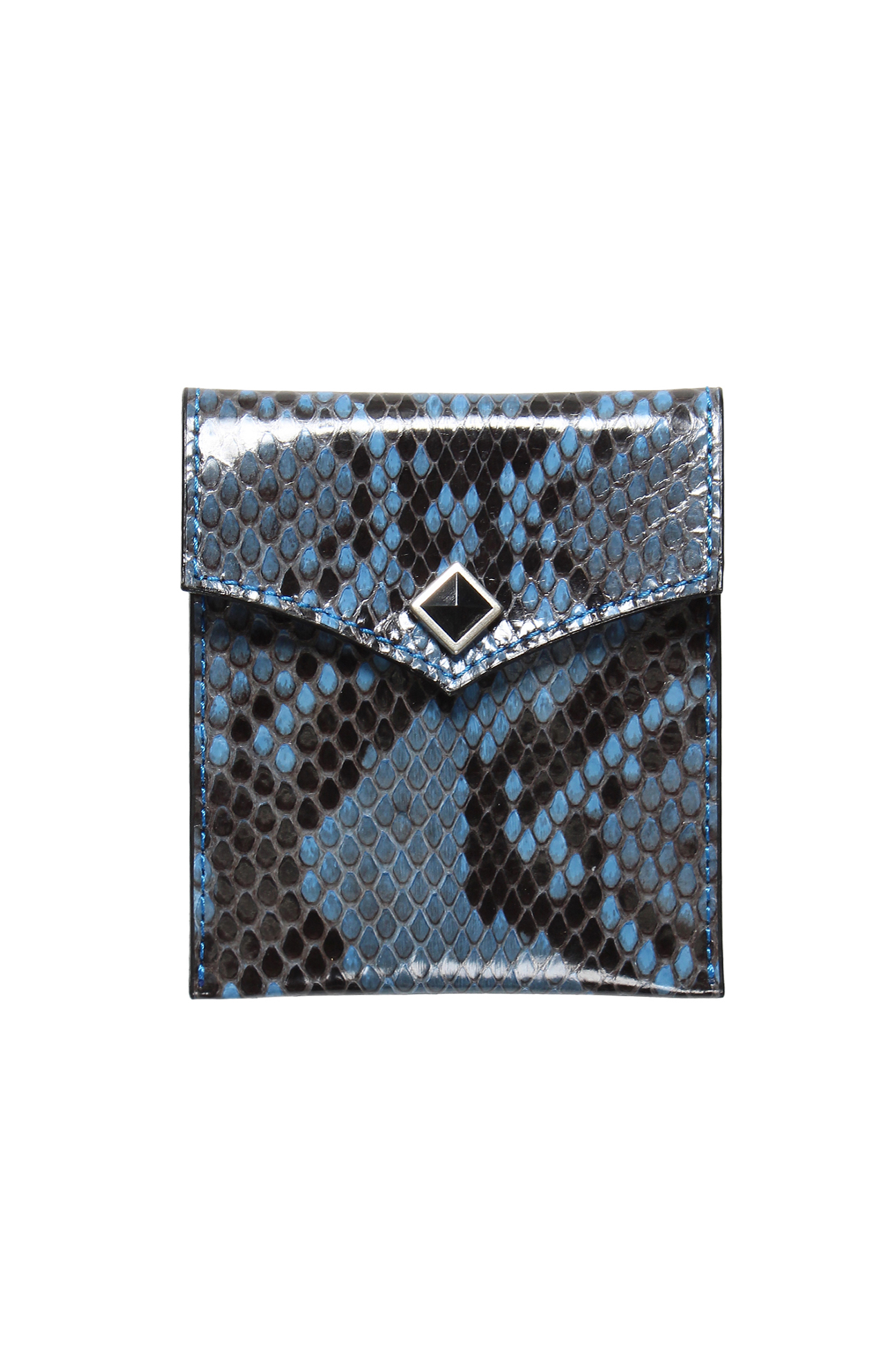 PYTHON LEATHER PORTABLE ASHTRAY（BLUE）