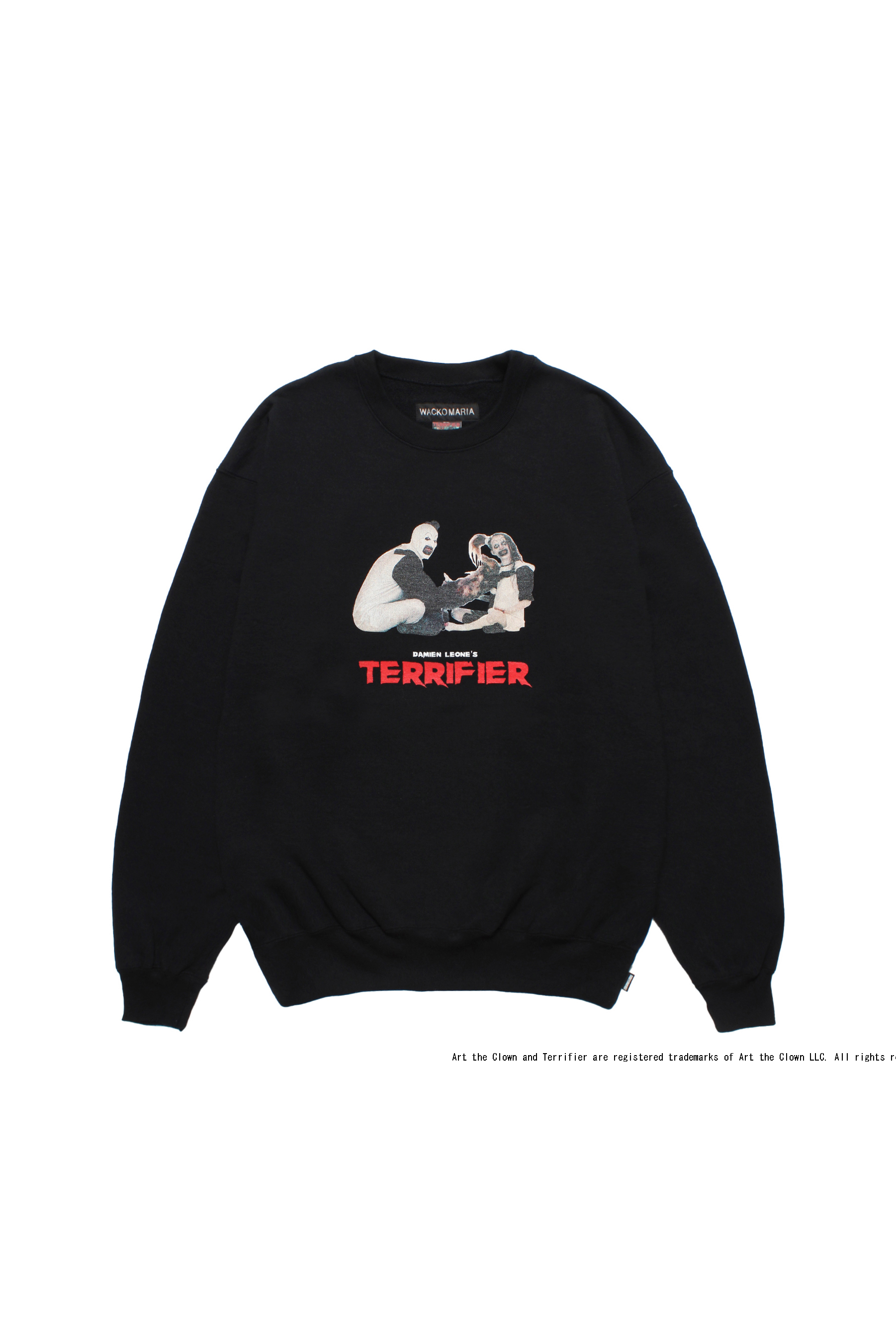 TERRIFIER / HEAVY WEIGHT CREW NECK SWEAT SHIRT ( TYPE-3 )（BLACK）
