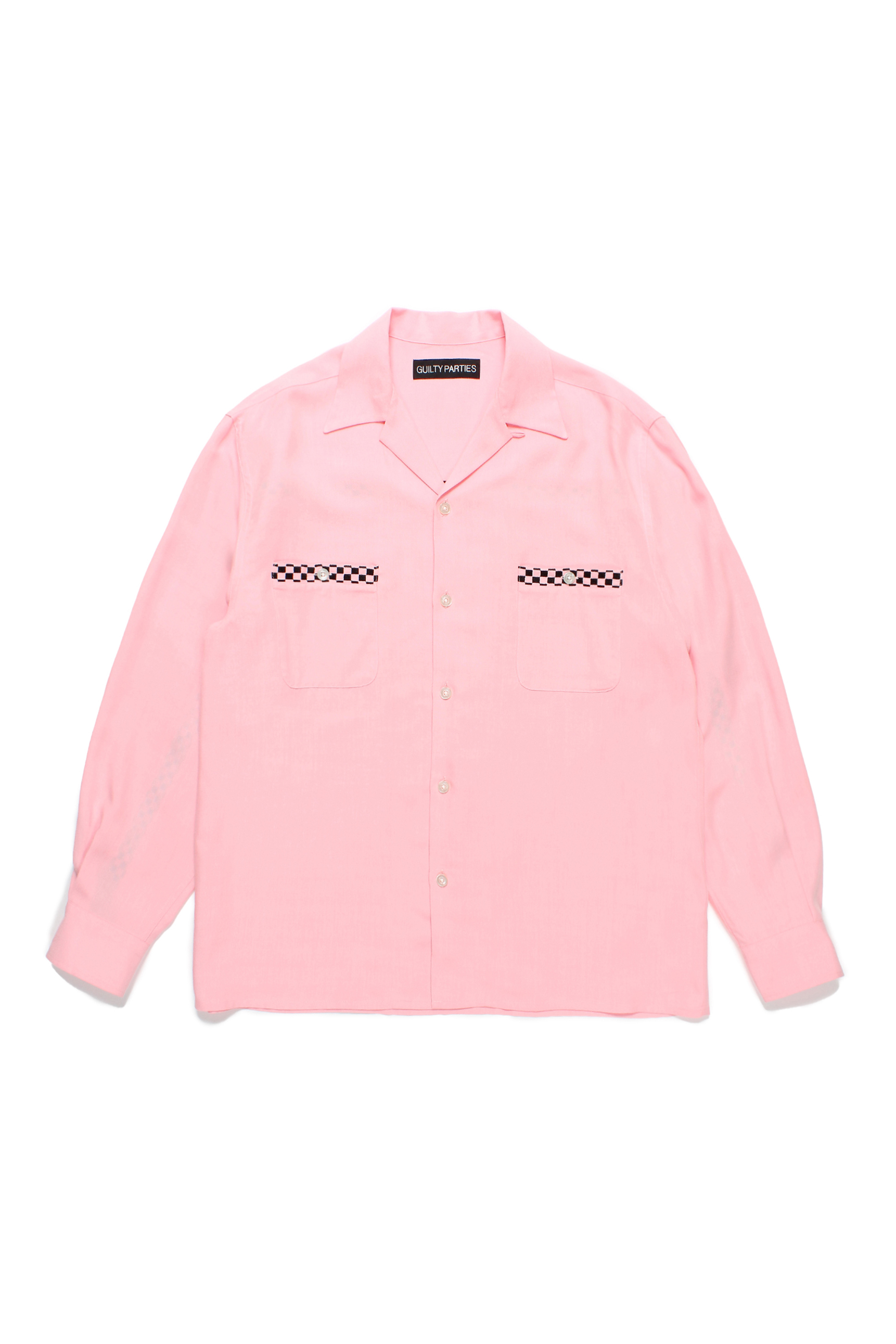 SWITCHING SHIRT ( TYPE-1 )（PINK/BLACK）