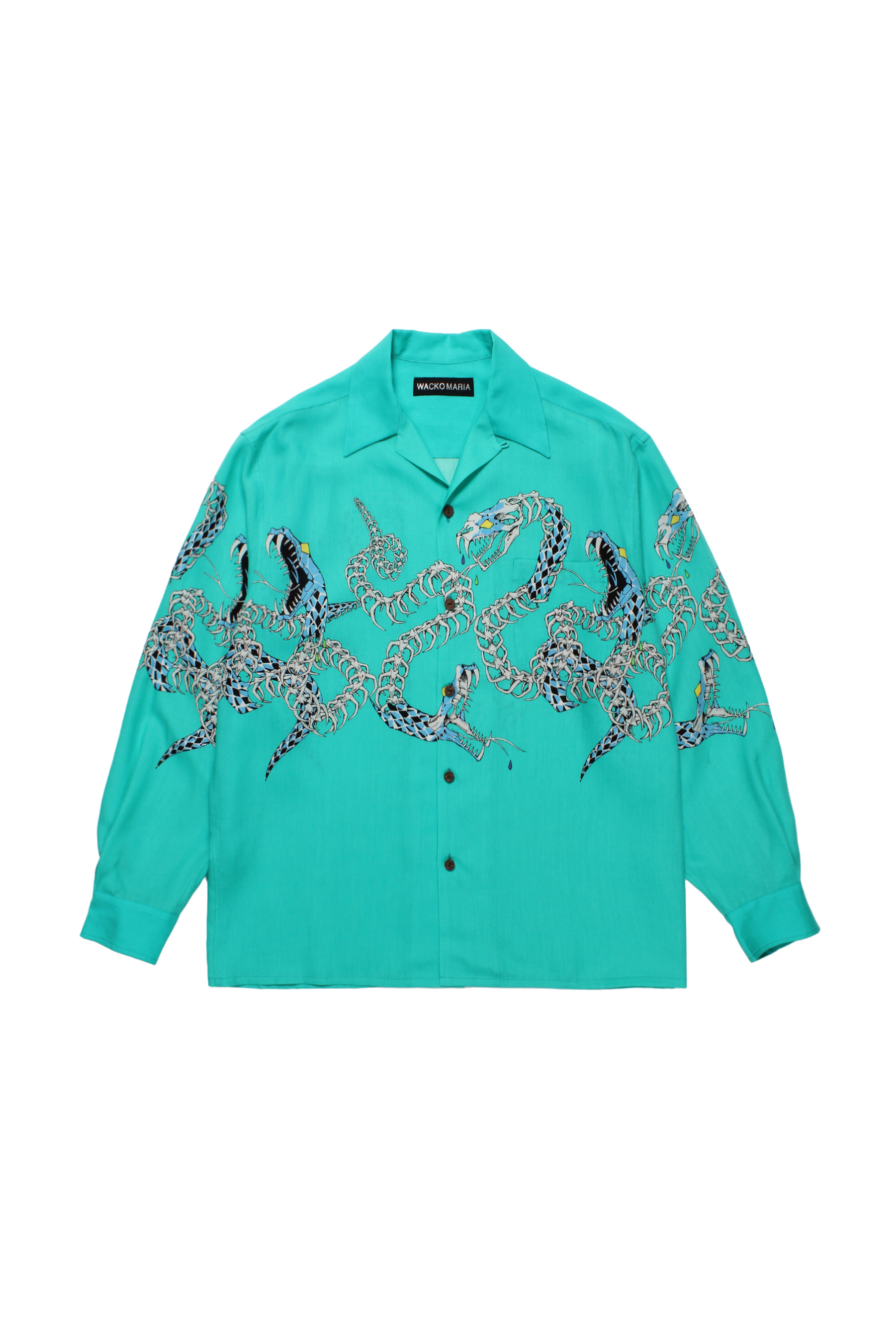 HAWAIIAN SHIRT L/S ( TYPE-4 )（MINT）