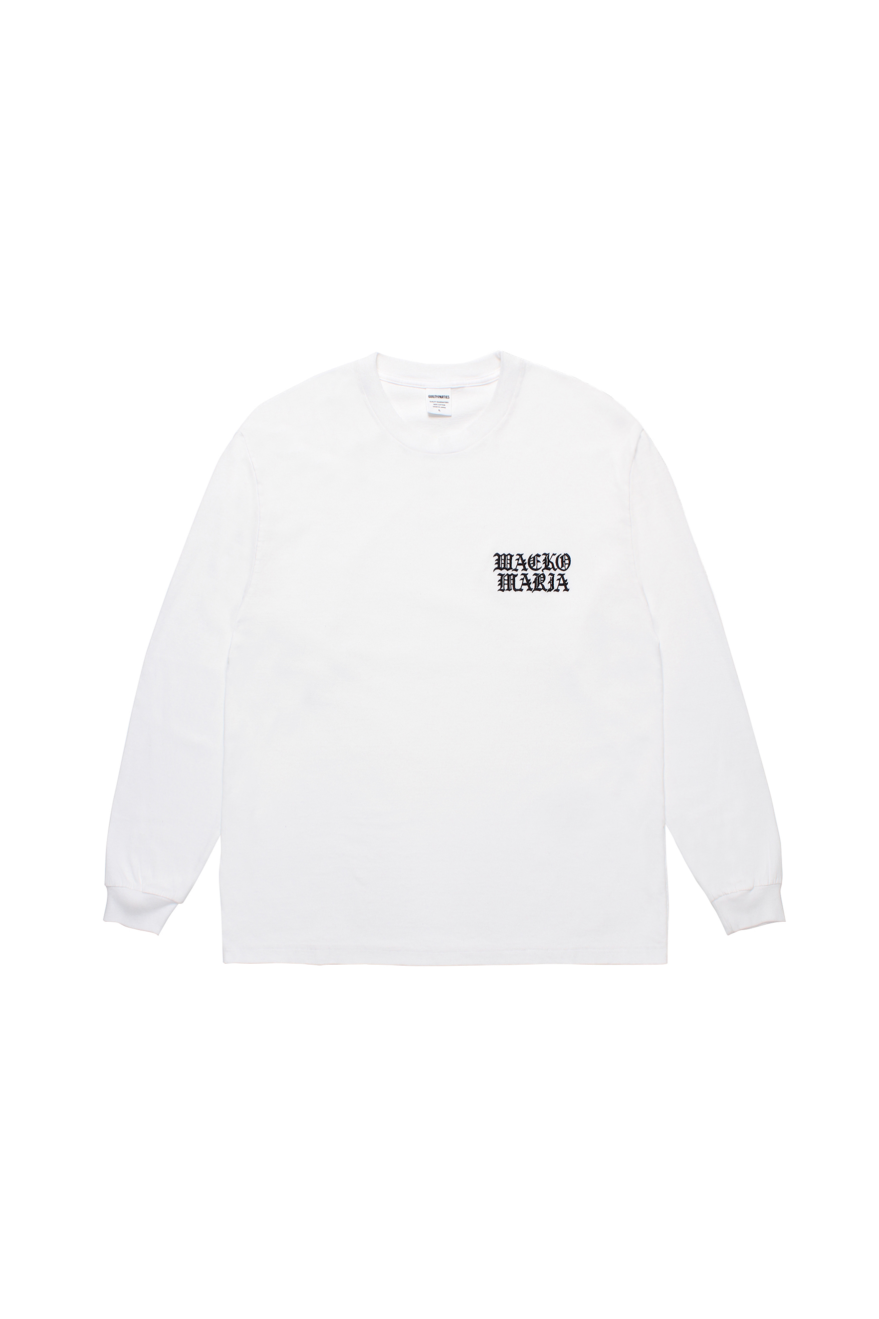 WASHED HEAVY WEIGHT CREW NECK LONG SLEEVE T-SHIRT ( TYPE-1 )（WHITE）