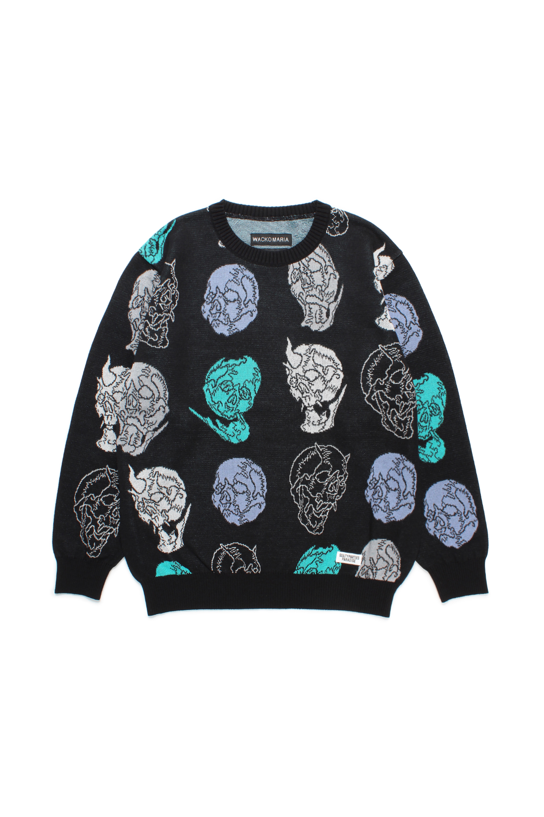 56 TATTOO STUDIO / JACQUARD SWEATER ( TYPE-2 )(BLACK)