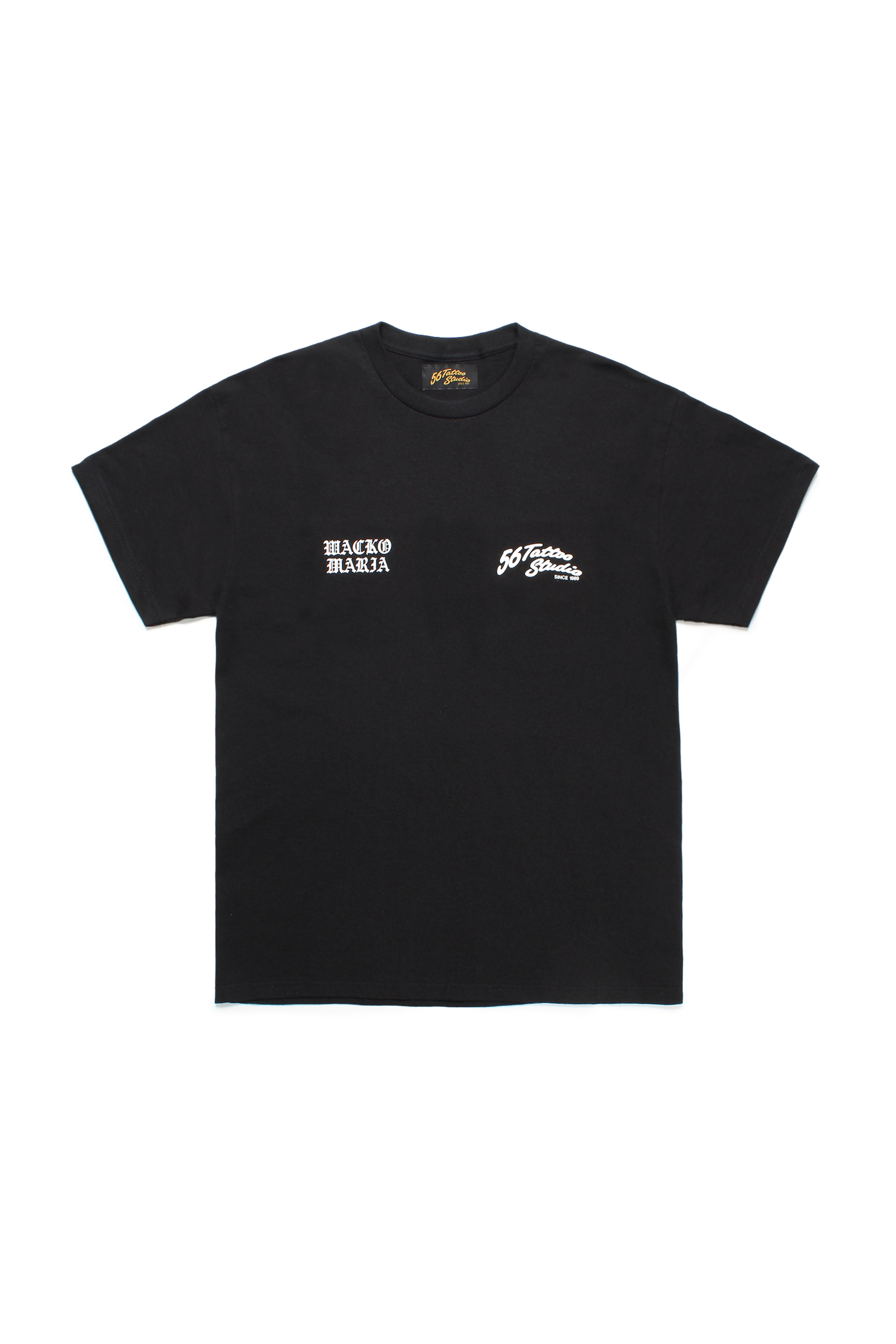 56 TATTOO STUDIO / CREW NECK T-SHIRT (BLACK)