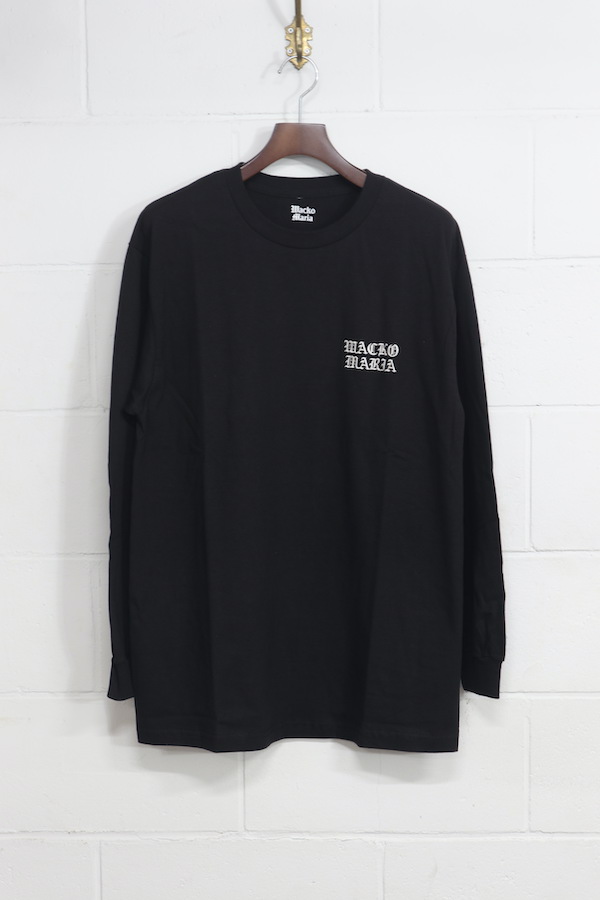 CREW NECK LONG SLEEVE T-SHIRT ( TYPE-2 )（BLACK）