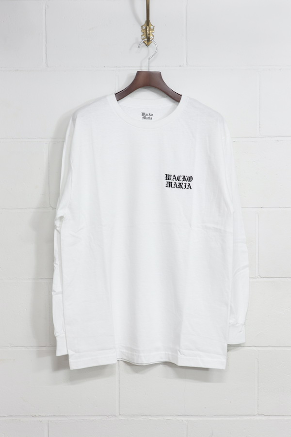 CREW NECK LONG SLEEVE T-SHIRT ( TYPE-2 )（WHITE）