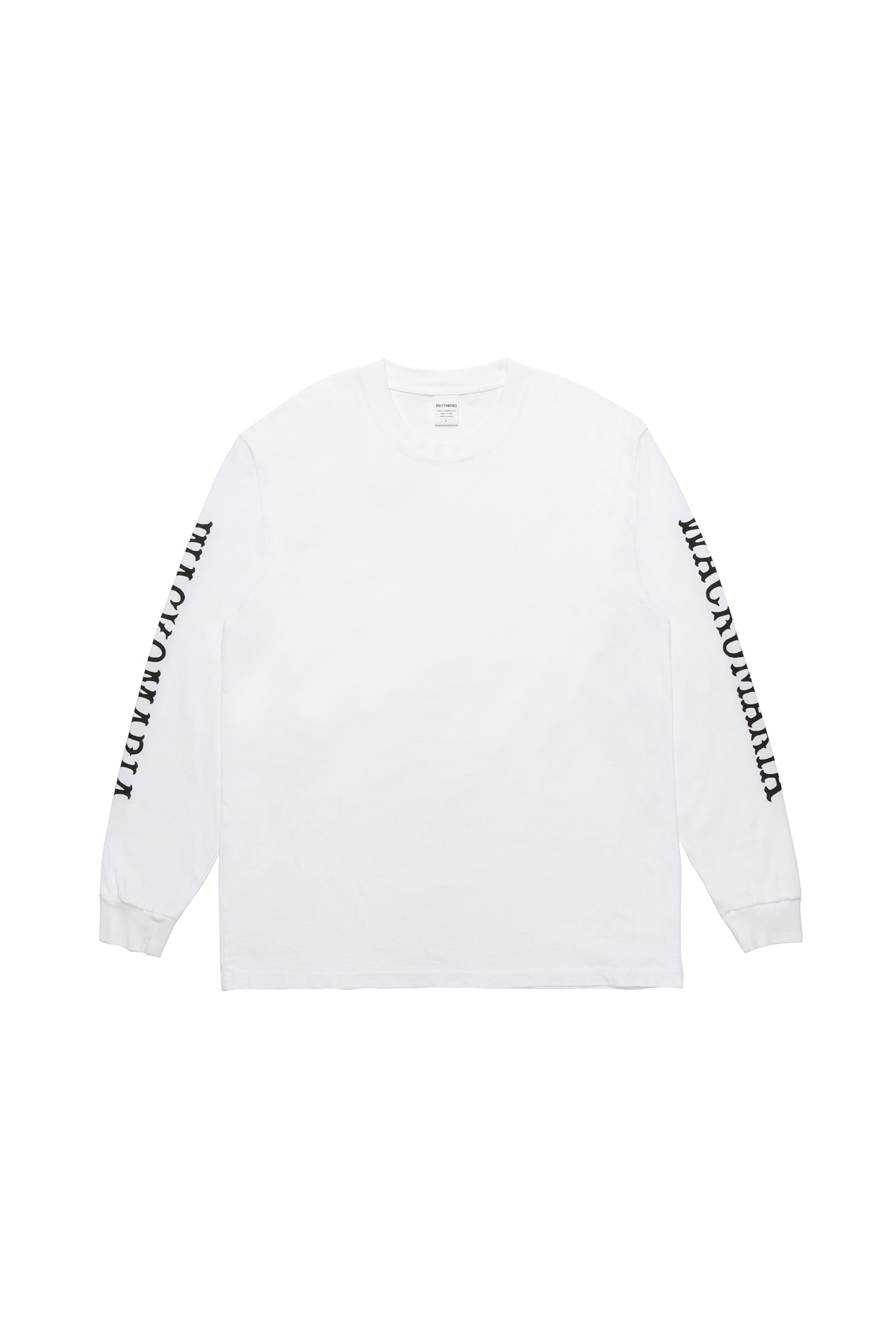 WASHED HEAVY WEIGHT CREW NECK LONG SLEEVE T-SHIRT ( TYPE-2 )（WHITE）