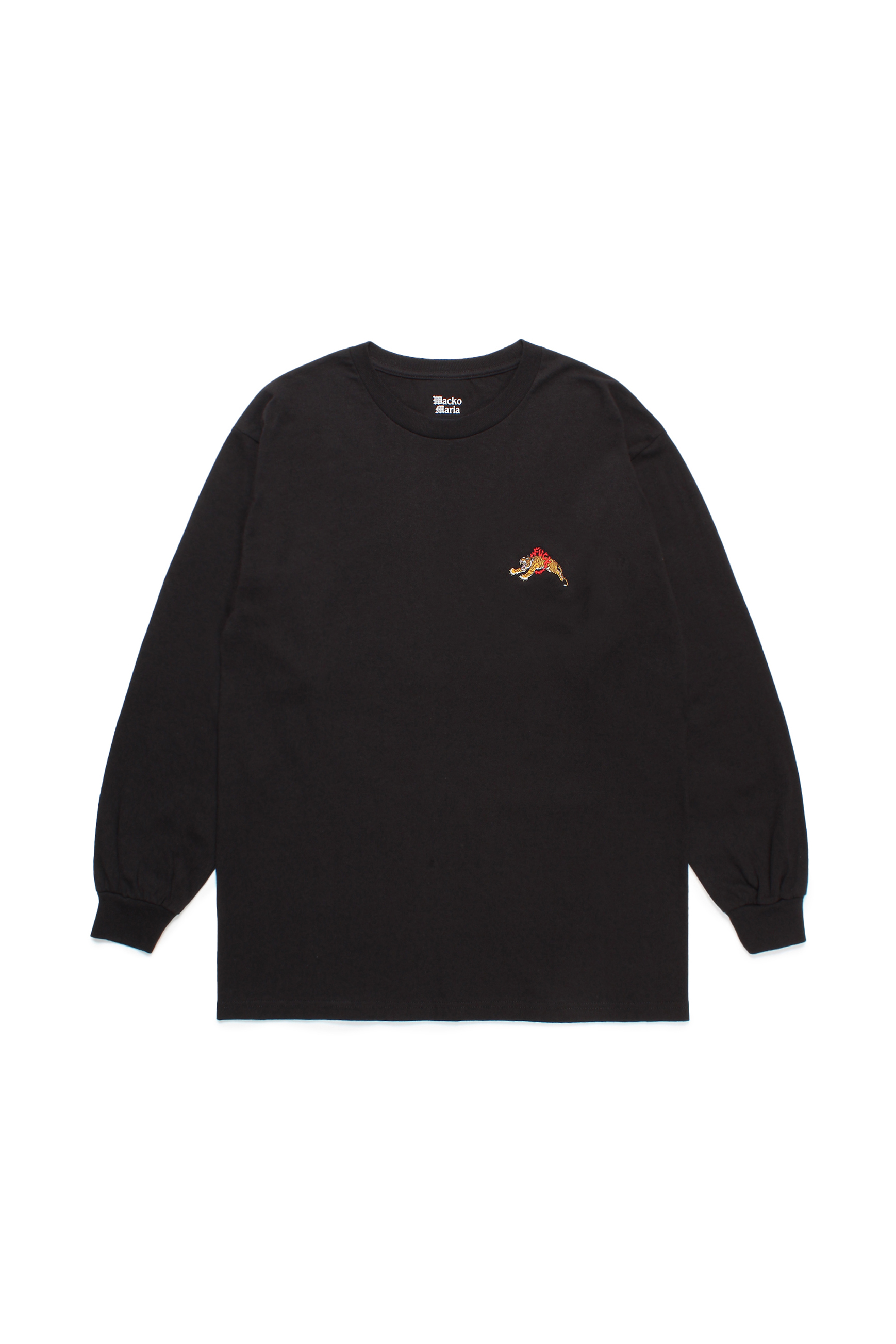 TIM LEHI / CREW NECK LONG SLEEVE T-SHIRT ( TYPE-1 )（BLACK）