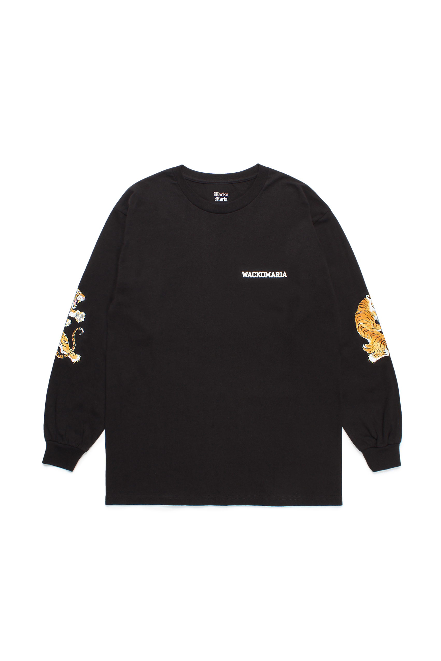 TIM LEHI / CREW NECK LONG SLEEVE T-SHIRT ( TYPE-3 )（BLACK）