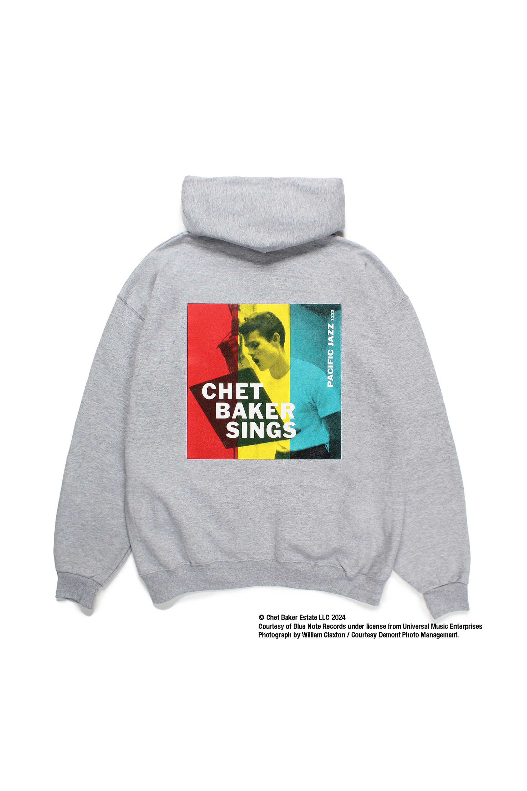 CHET BAKER / PULLOVER HOODED SWEAT SHIRT ( TYPE-2 )（GRAY）