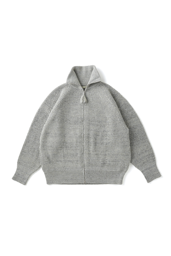 BLENDED KENPI ZIP SWEATER（PEWTER）