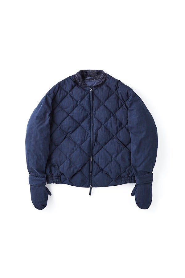 PATINA NYLON MITTEN PUFF JACKET（INDIGO）