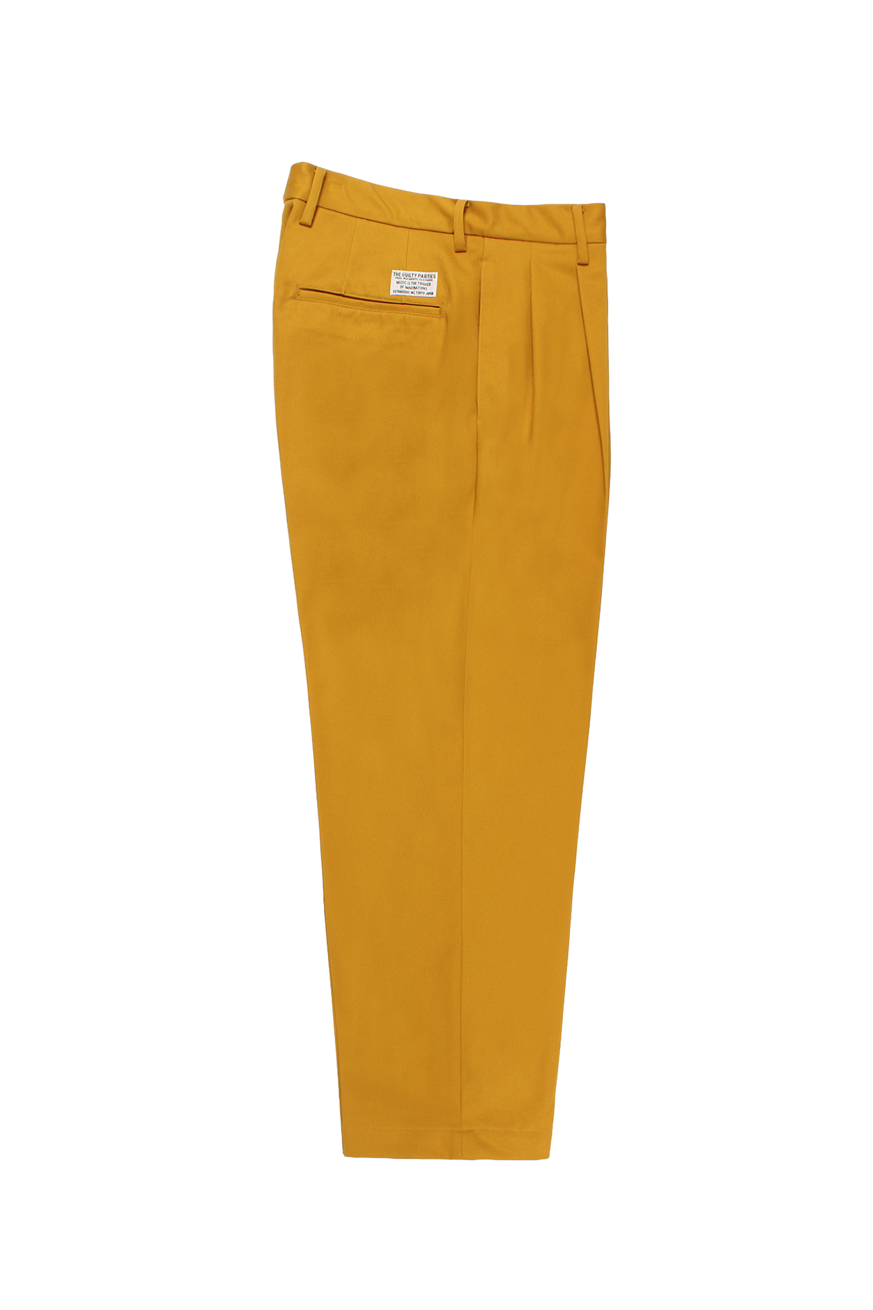 DOUBLE PLEATED CHINO TROUSERS ( TYPE-1 )（YELLOW）